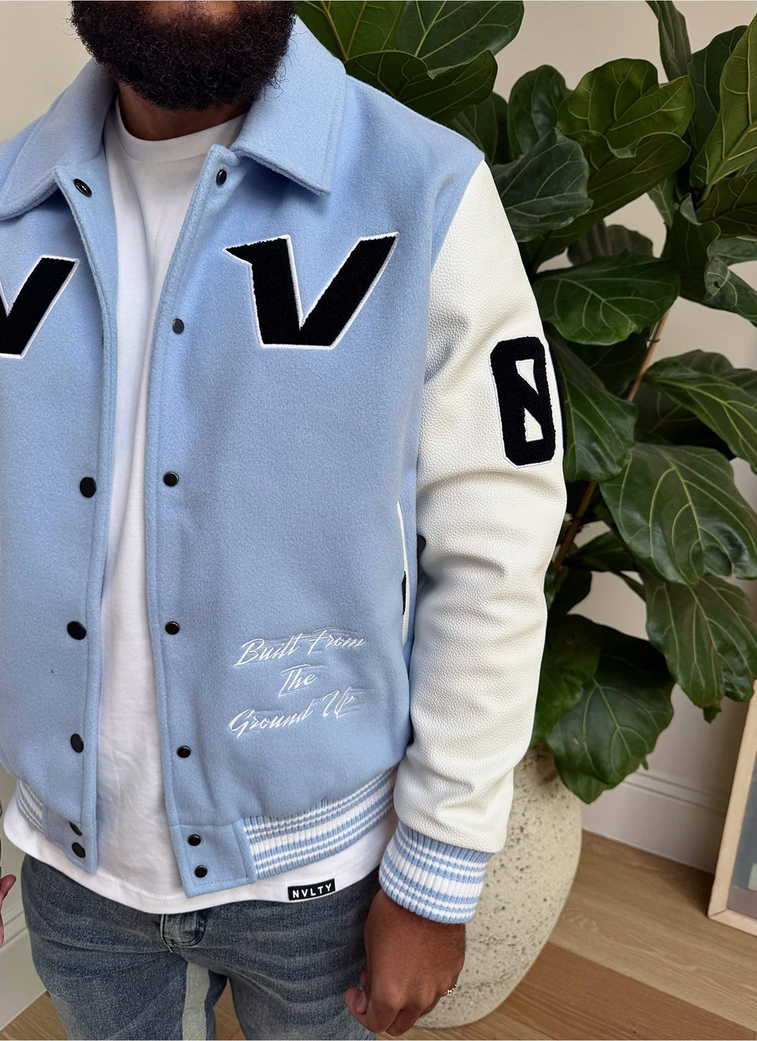 All Star Varsity Jacket - Baby Blue - Image 4