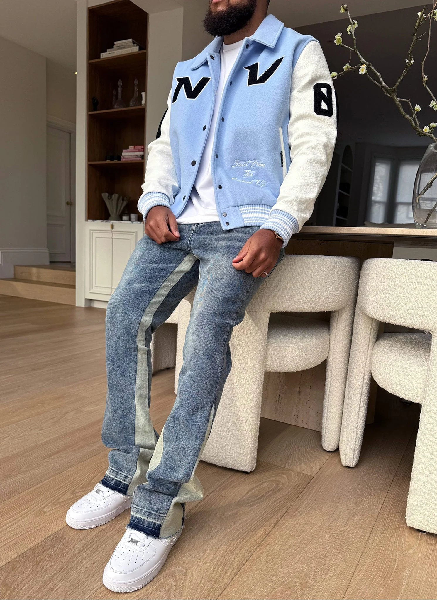 All Star Varsity Jacket - Baby Blue - Image 7