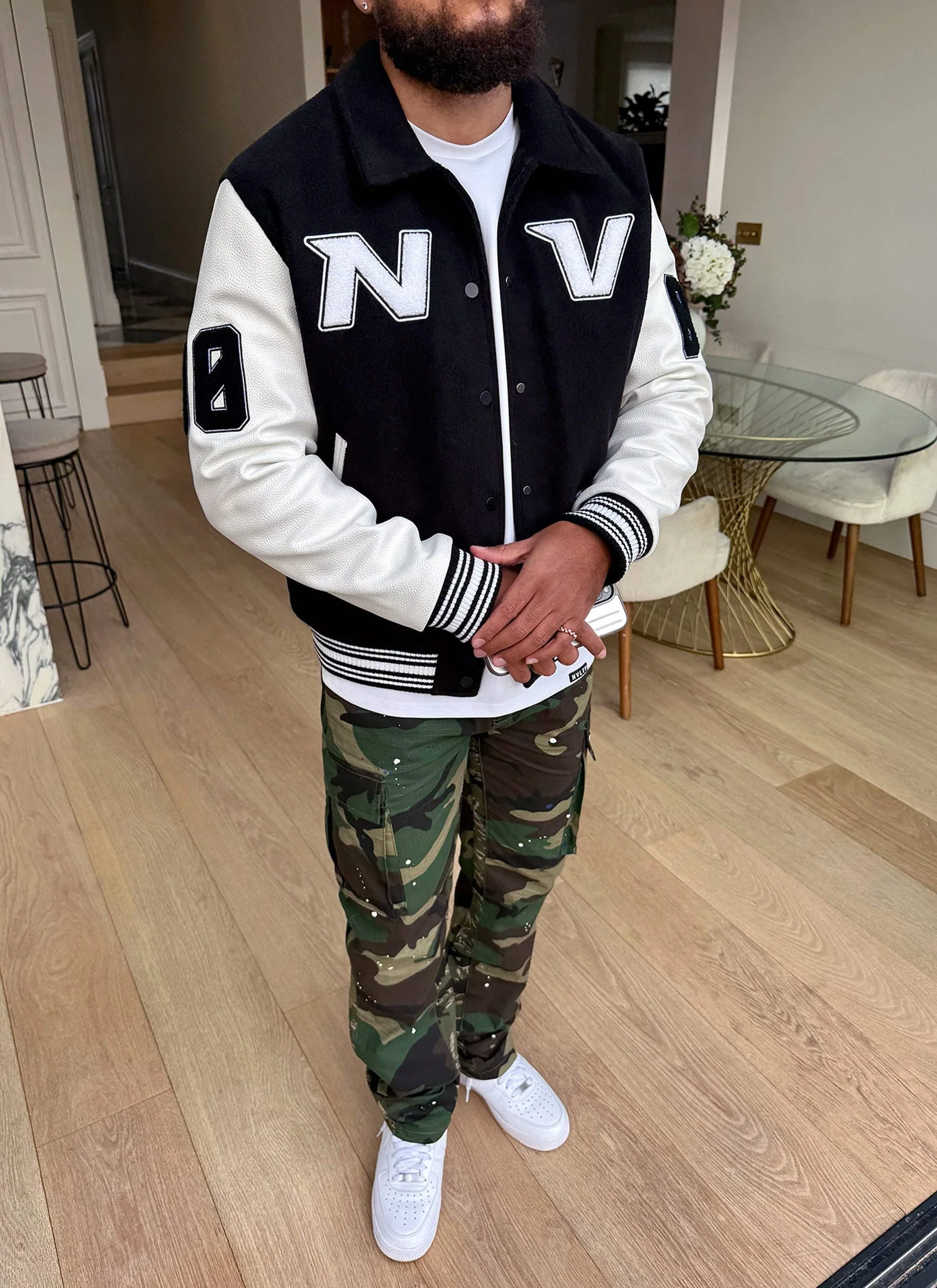 All Star Varsity Jacket - Black - Image 4