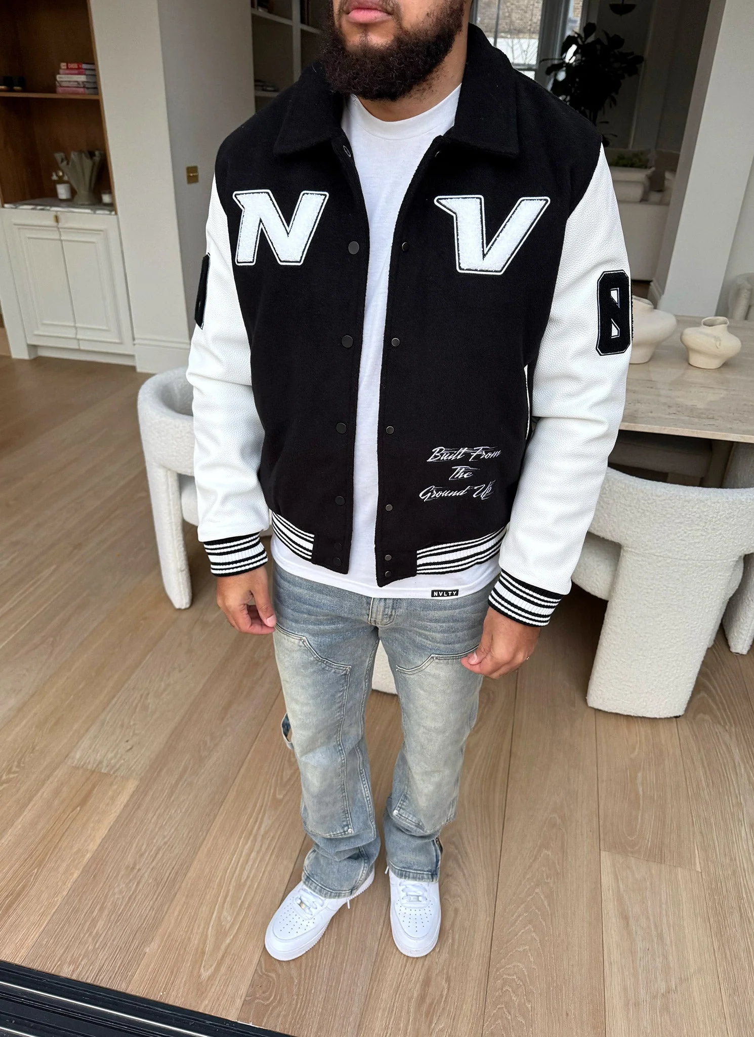 All Star Varsity Jacket - Black - Image 6
