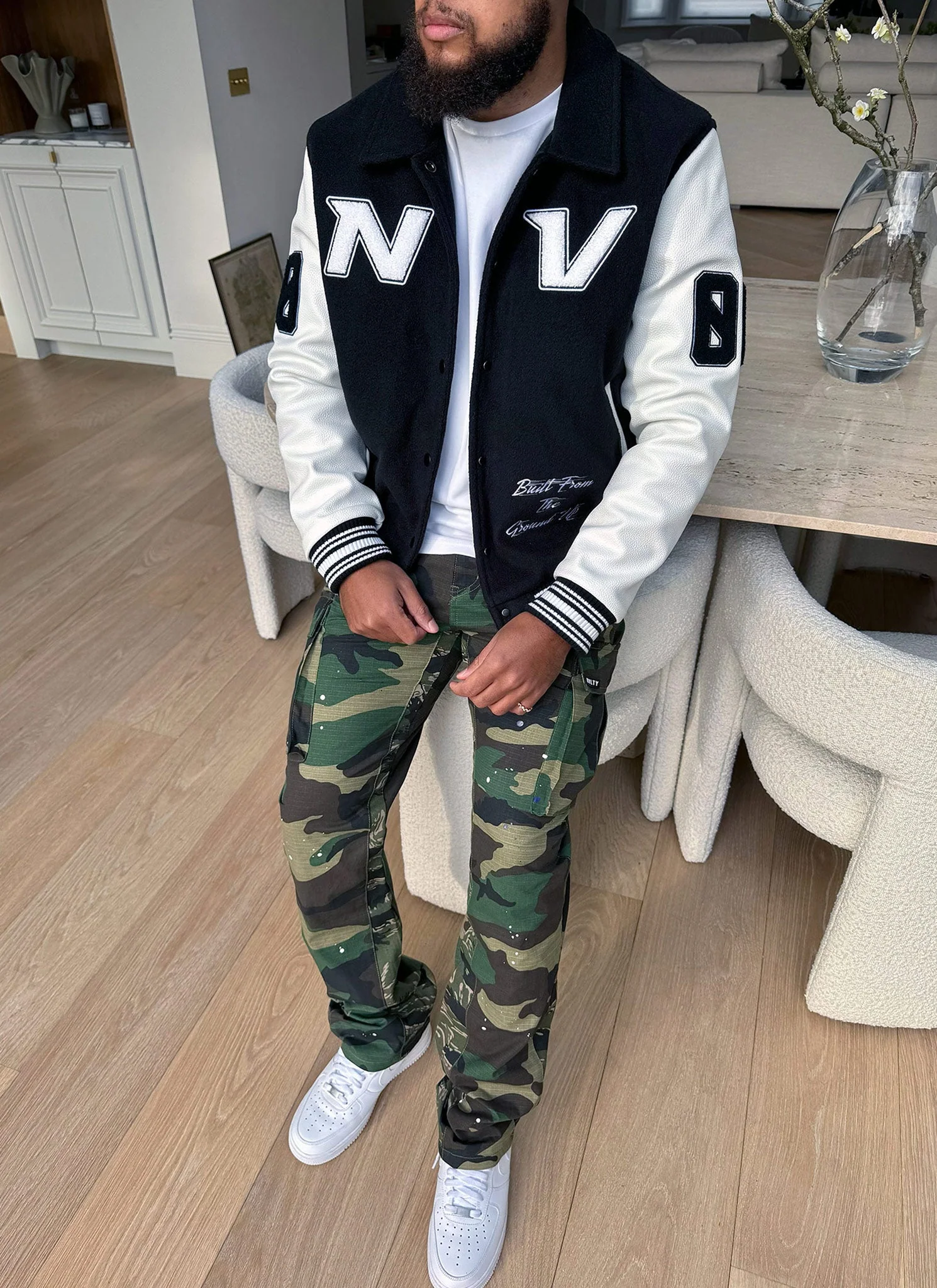 All Star Varsity Jacket - Black - Image 7