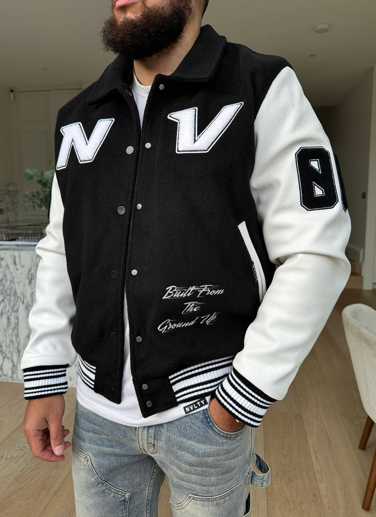 All Star Varsity Jacket - Black - Image 8