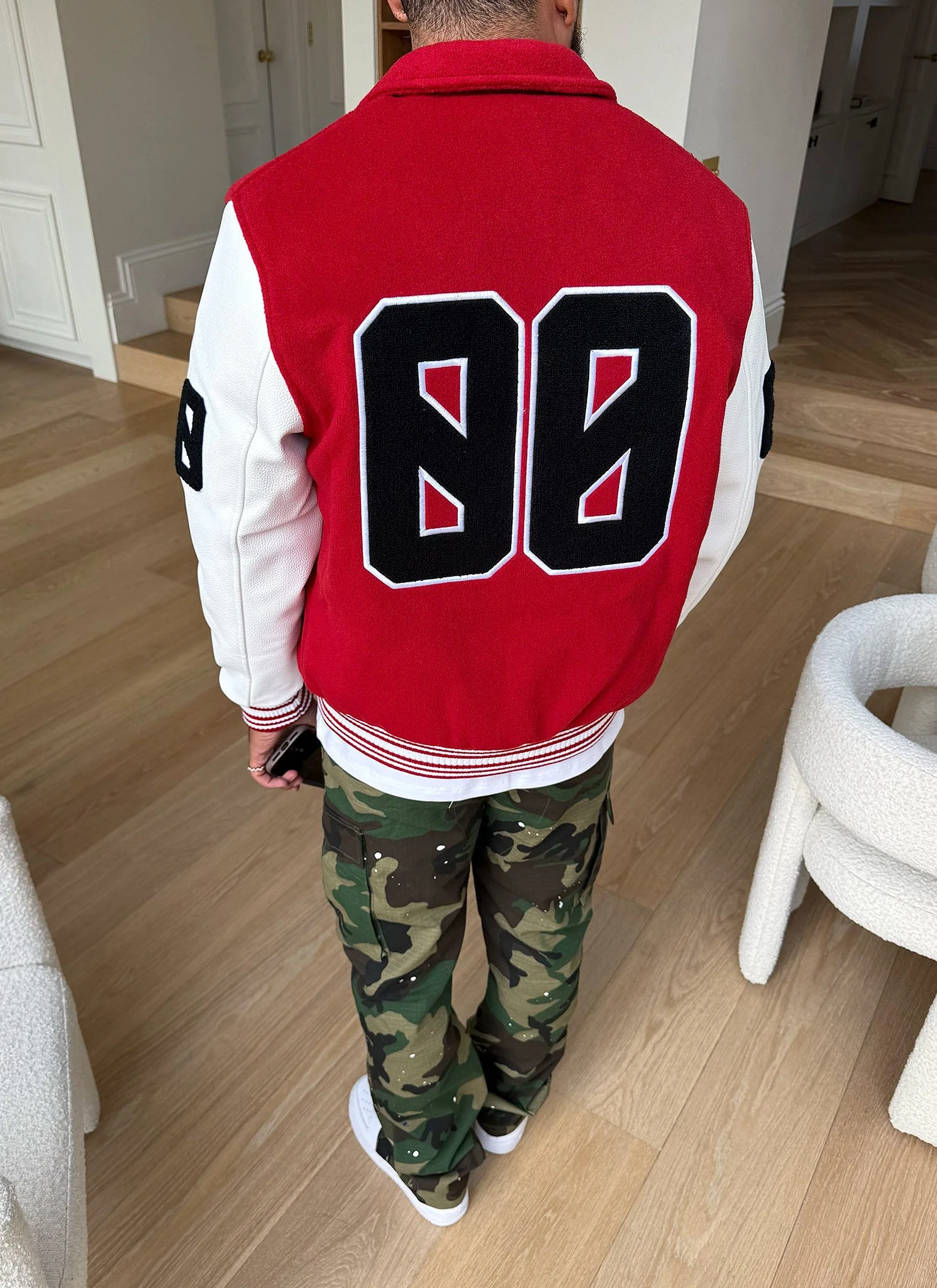 All Star Varsity Jacket - Red - Image 11