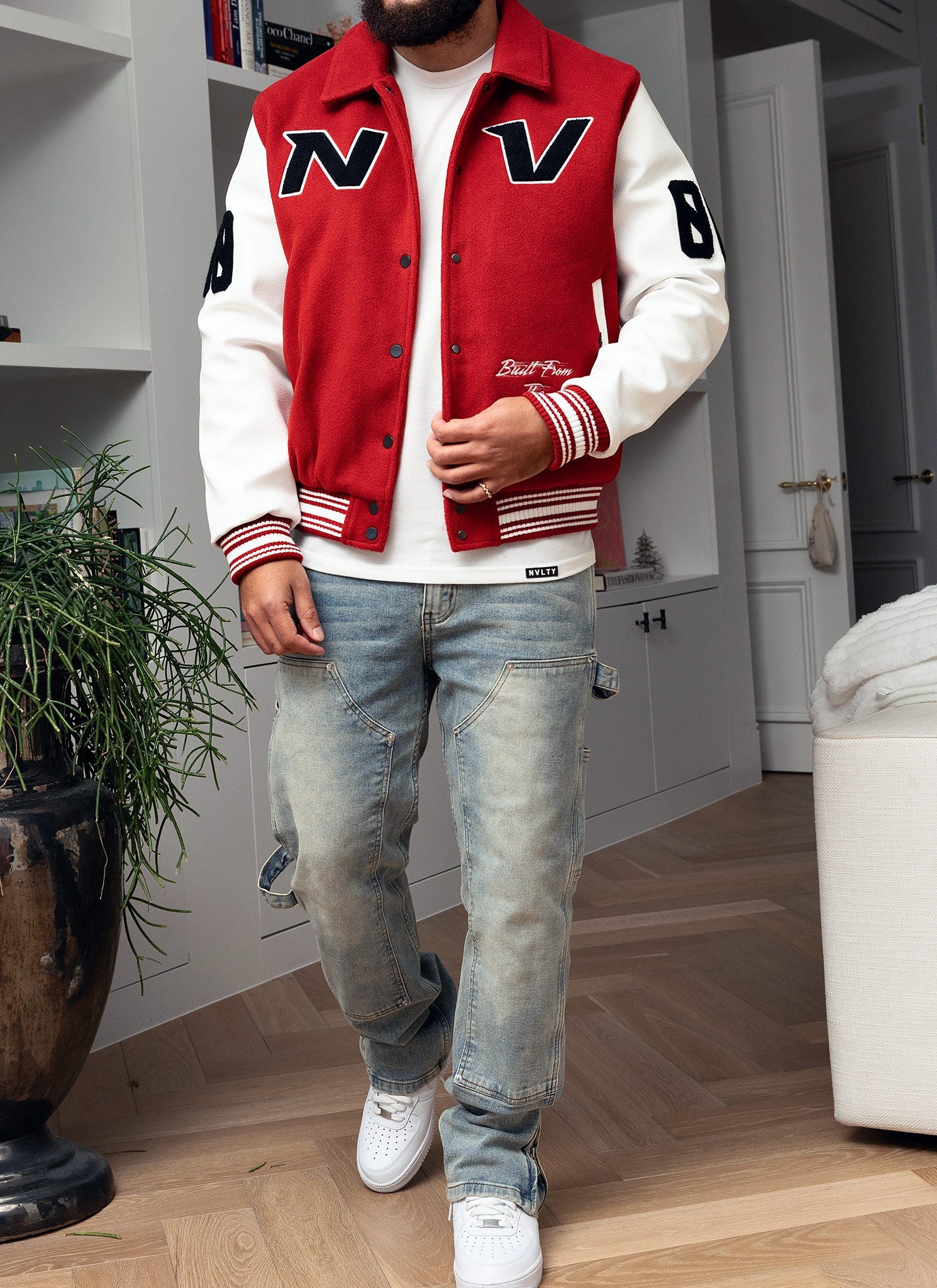 All Star Varsity Jacket - Red - Image 7