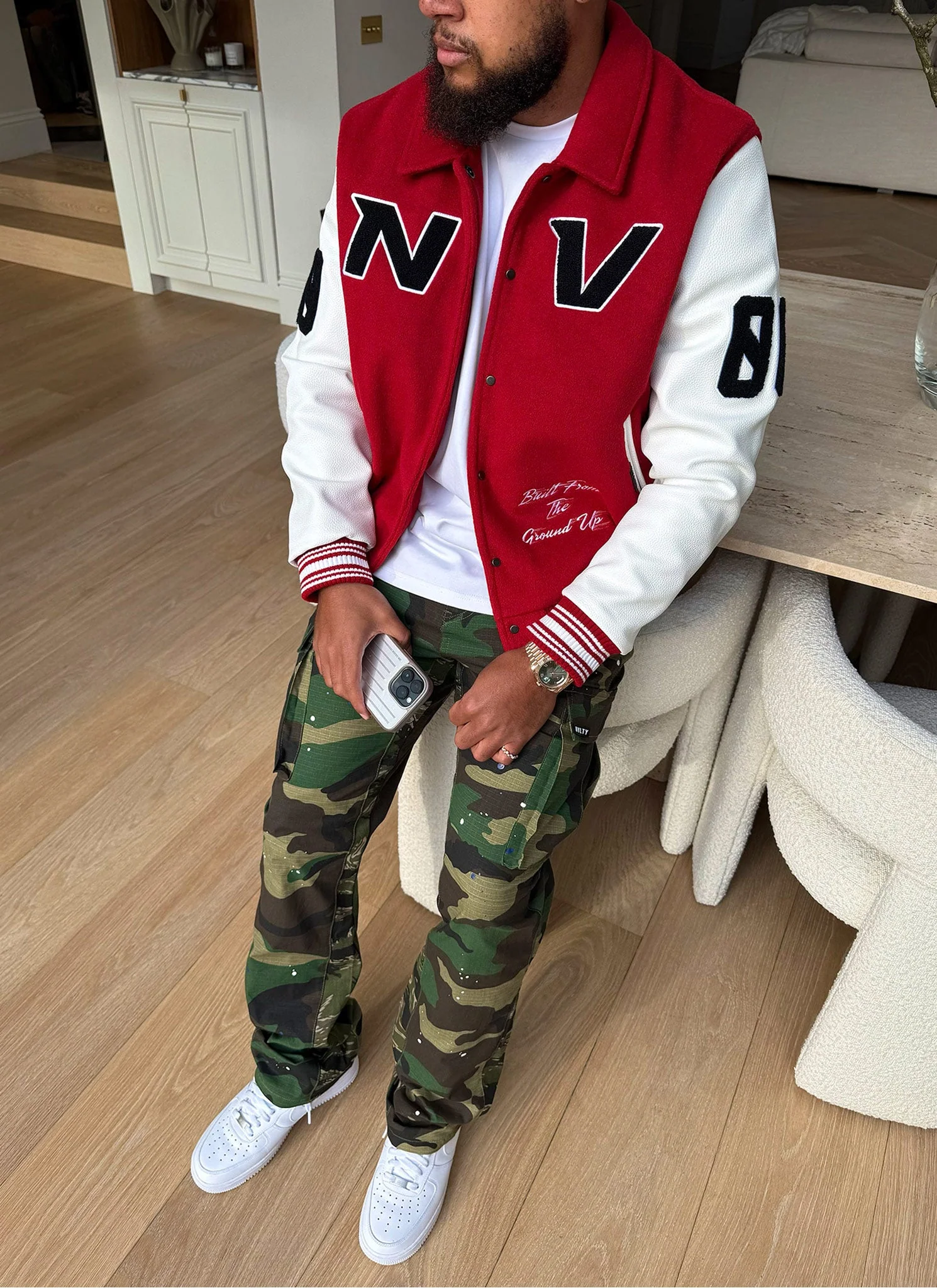 All Star Varsity Jacket - Red - Image 8