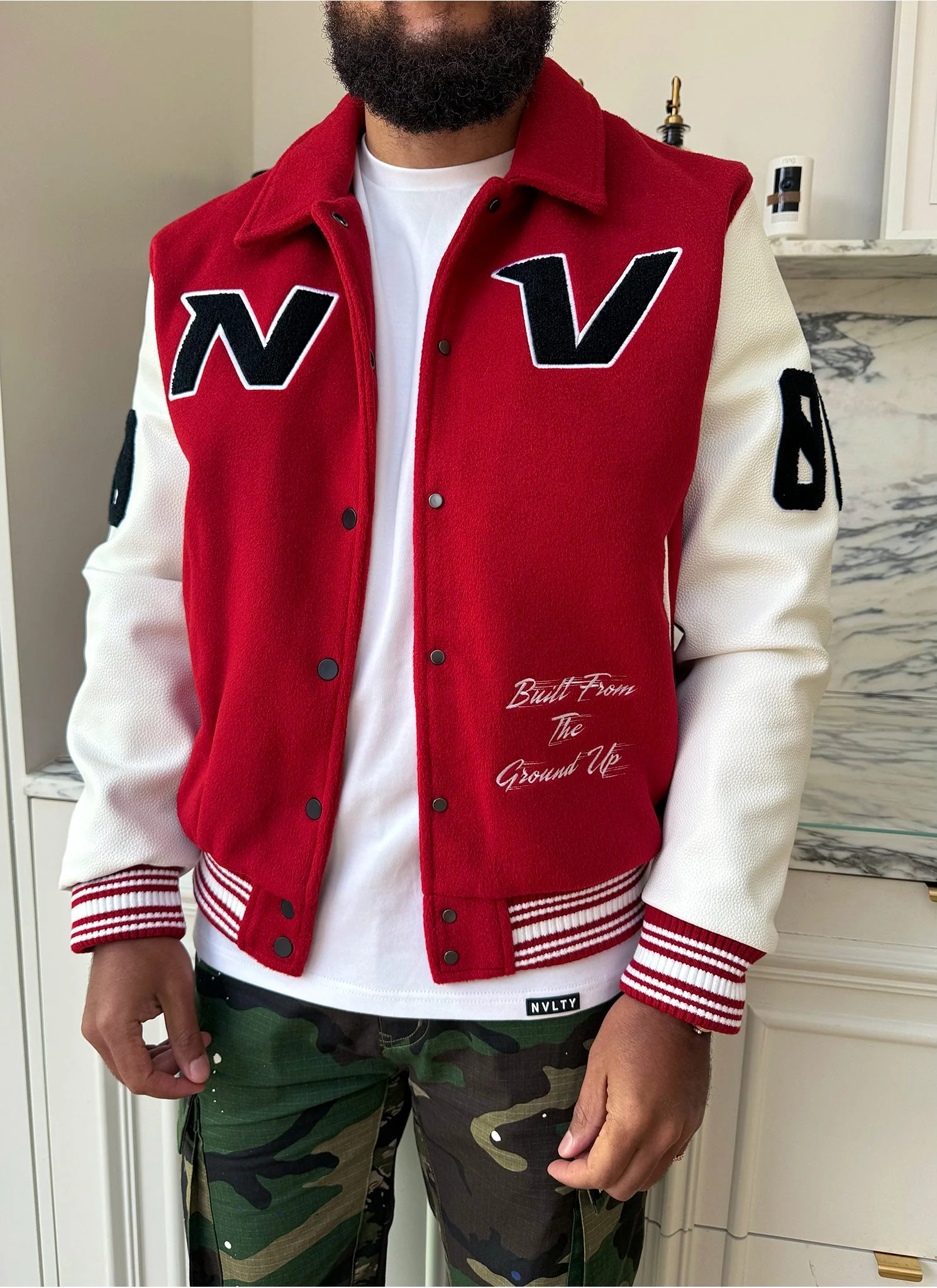 All Star Varsity Jacket - Red - Image 9