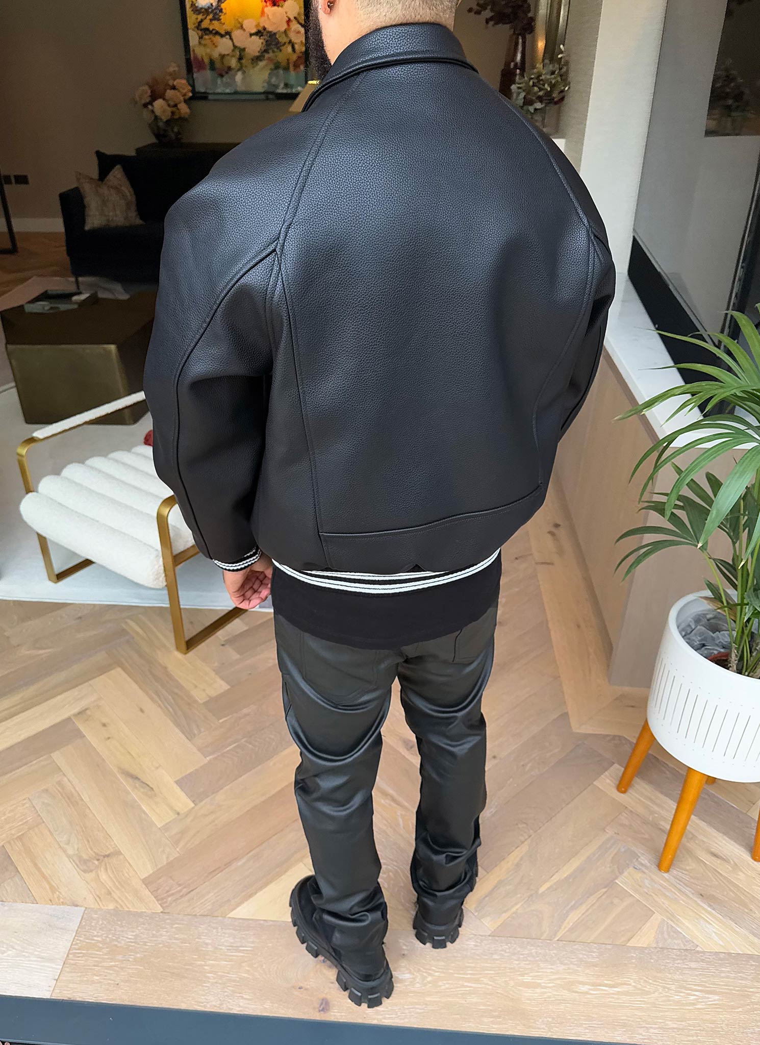 Aviator Jacket - Black - Image 9