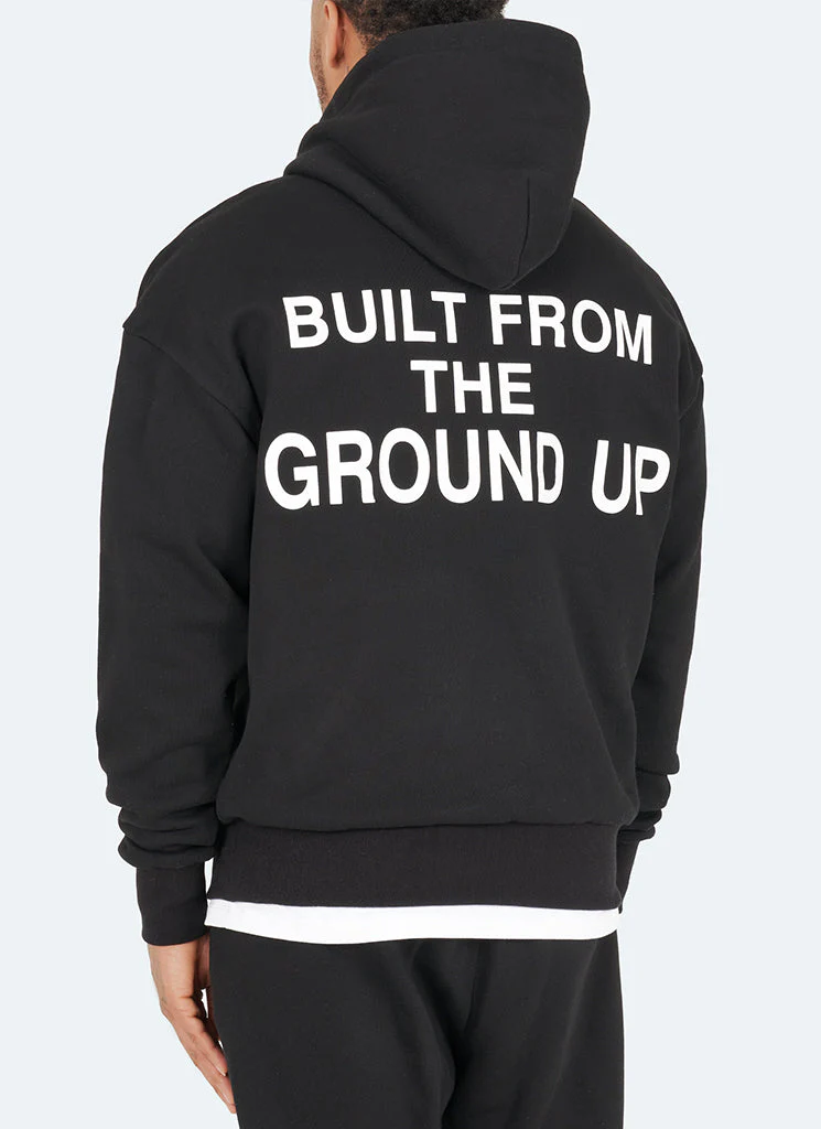 Built From The Ground Up Hoodie - Black - Image 2