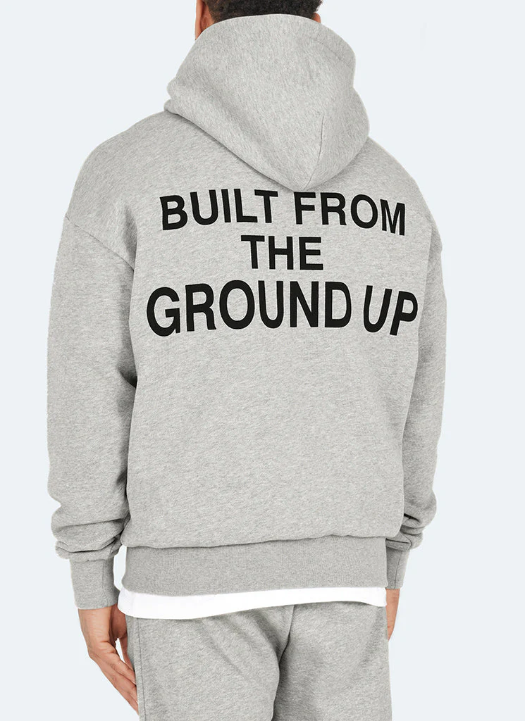 Built From The Ground Up Hoodie - Grey - Image 2