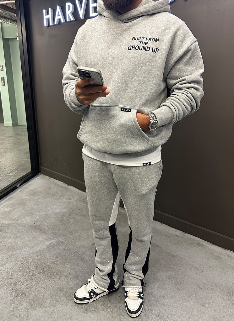 Built From The Ground Up Hoodie - Grey - Image 3