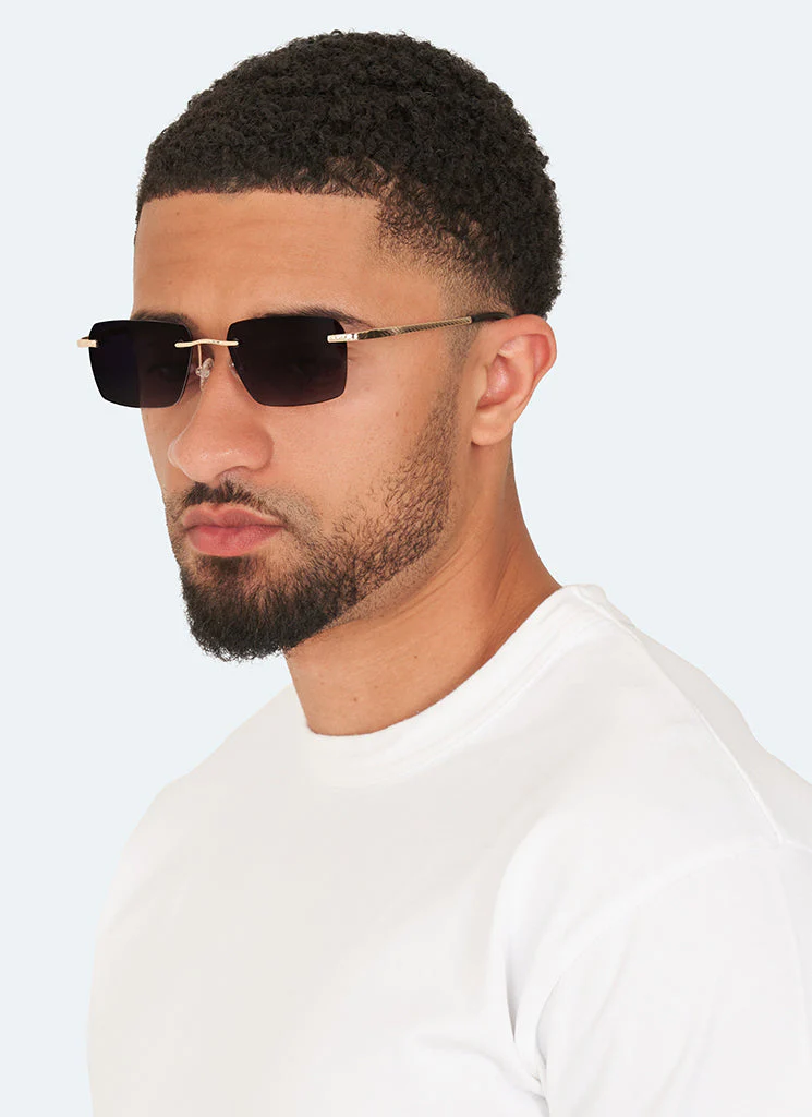 Frameless Tint Sunglasses - Gold - Image 2