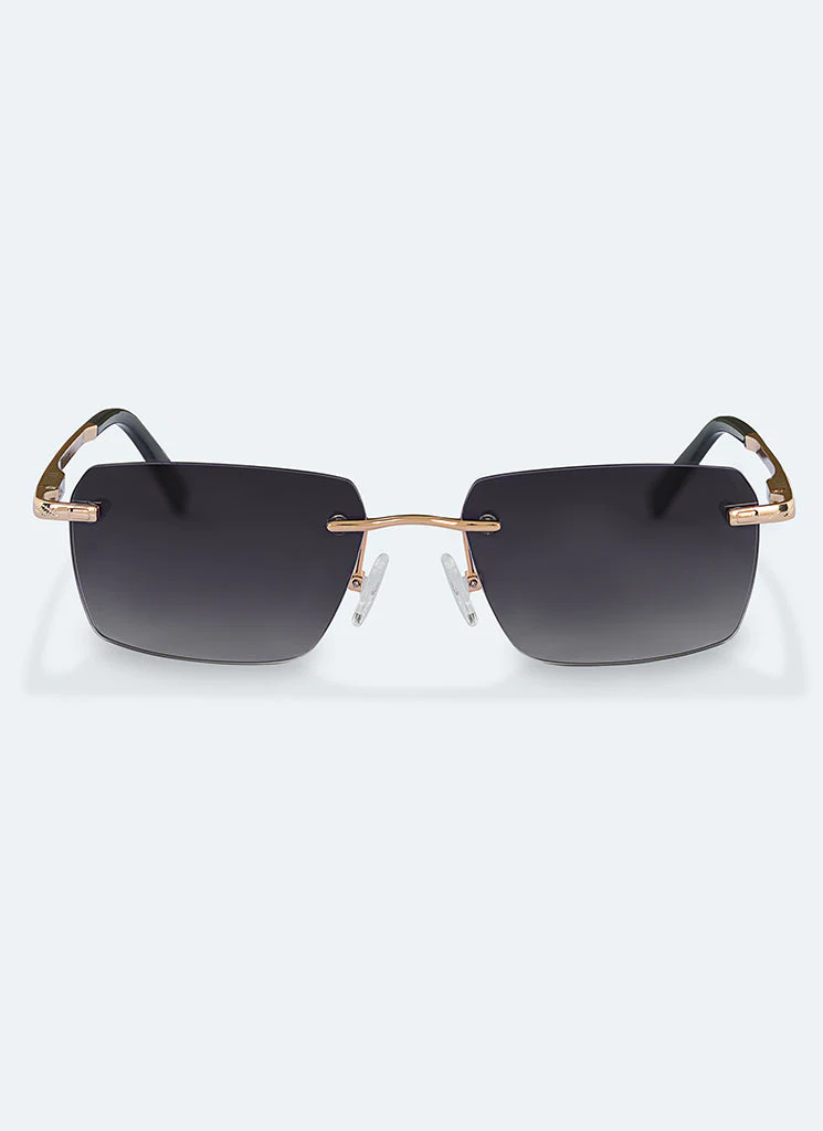 Frameless Tint Sunglasses - Gold - Image 3