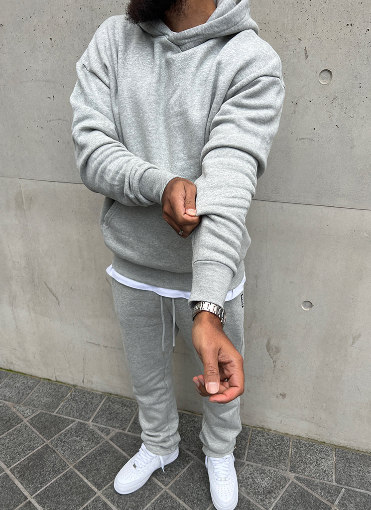 Heavyweight Essential Hoodie - Grey - Image 6