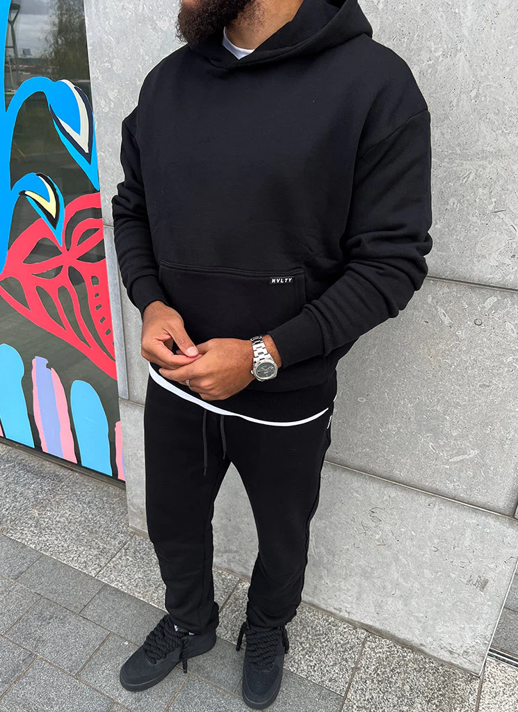 Heavyweight Essential Joggers - Black - Image 11