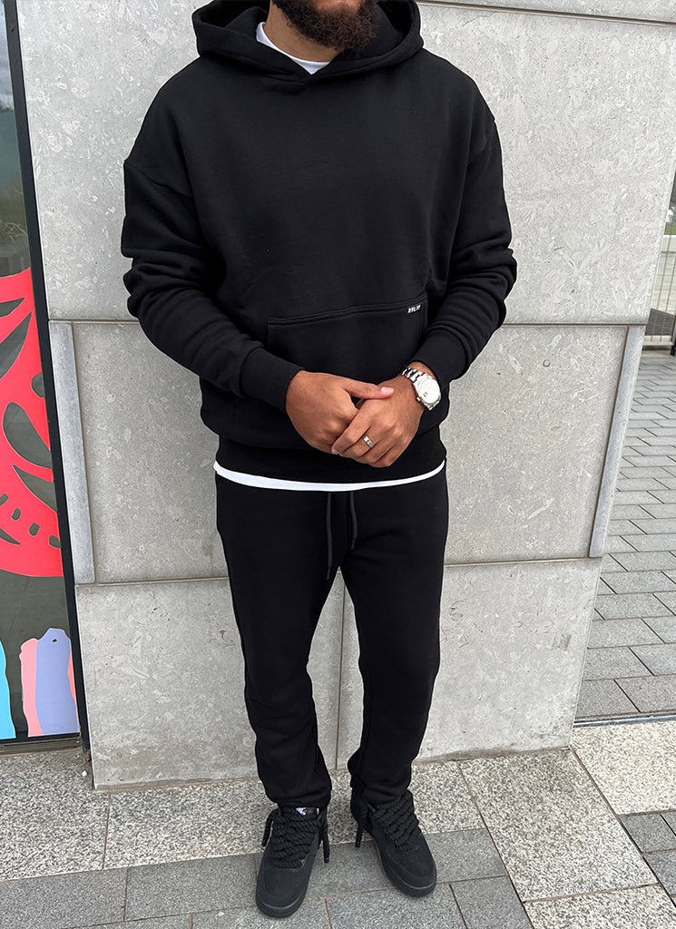 Heavyweight Essential Joggers - Black - Image 4