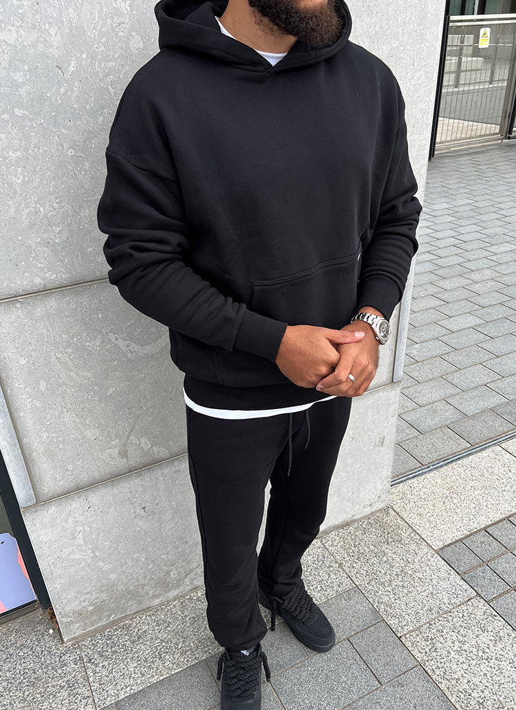 Heavyweight Essential Joggers - Black - Image 6