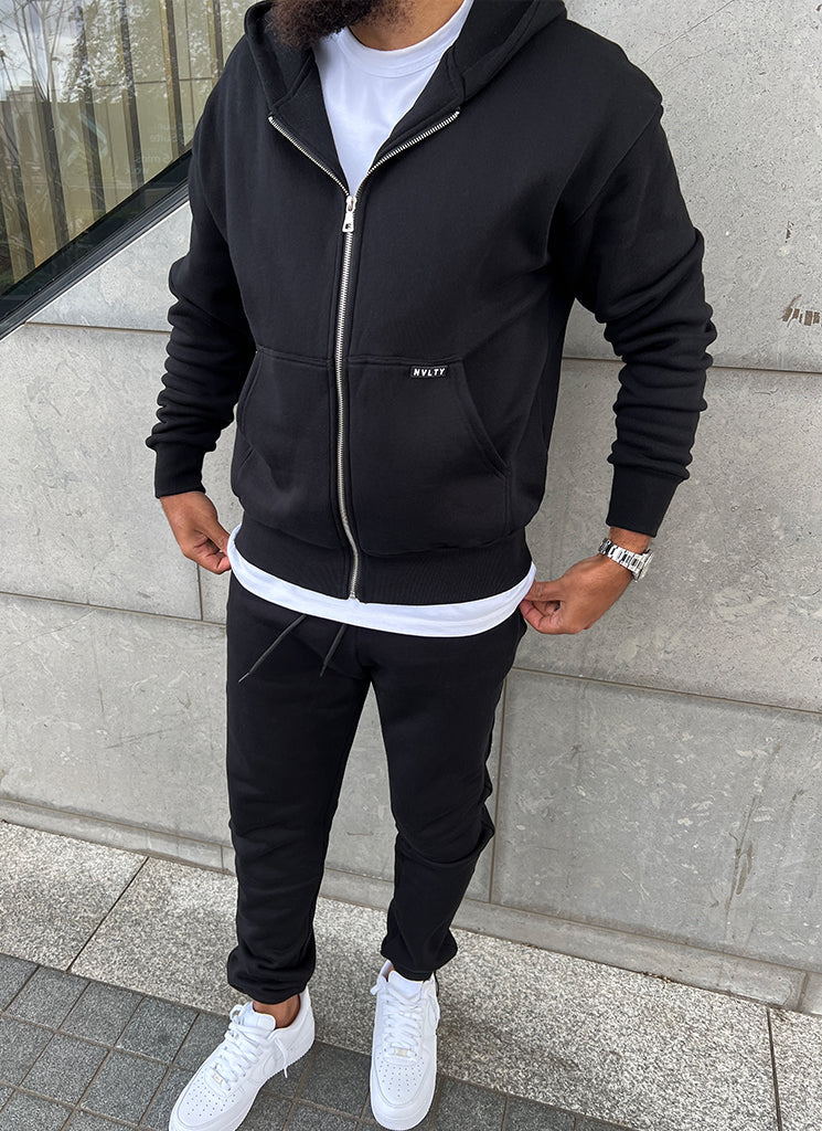 Heavyweight Essential Joggers - Black - Image 8