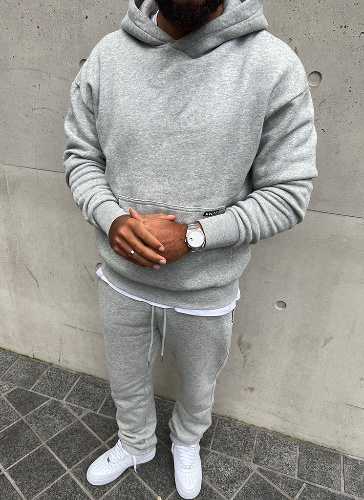 Heavyweight Essential Joggers - Grey - Image 6