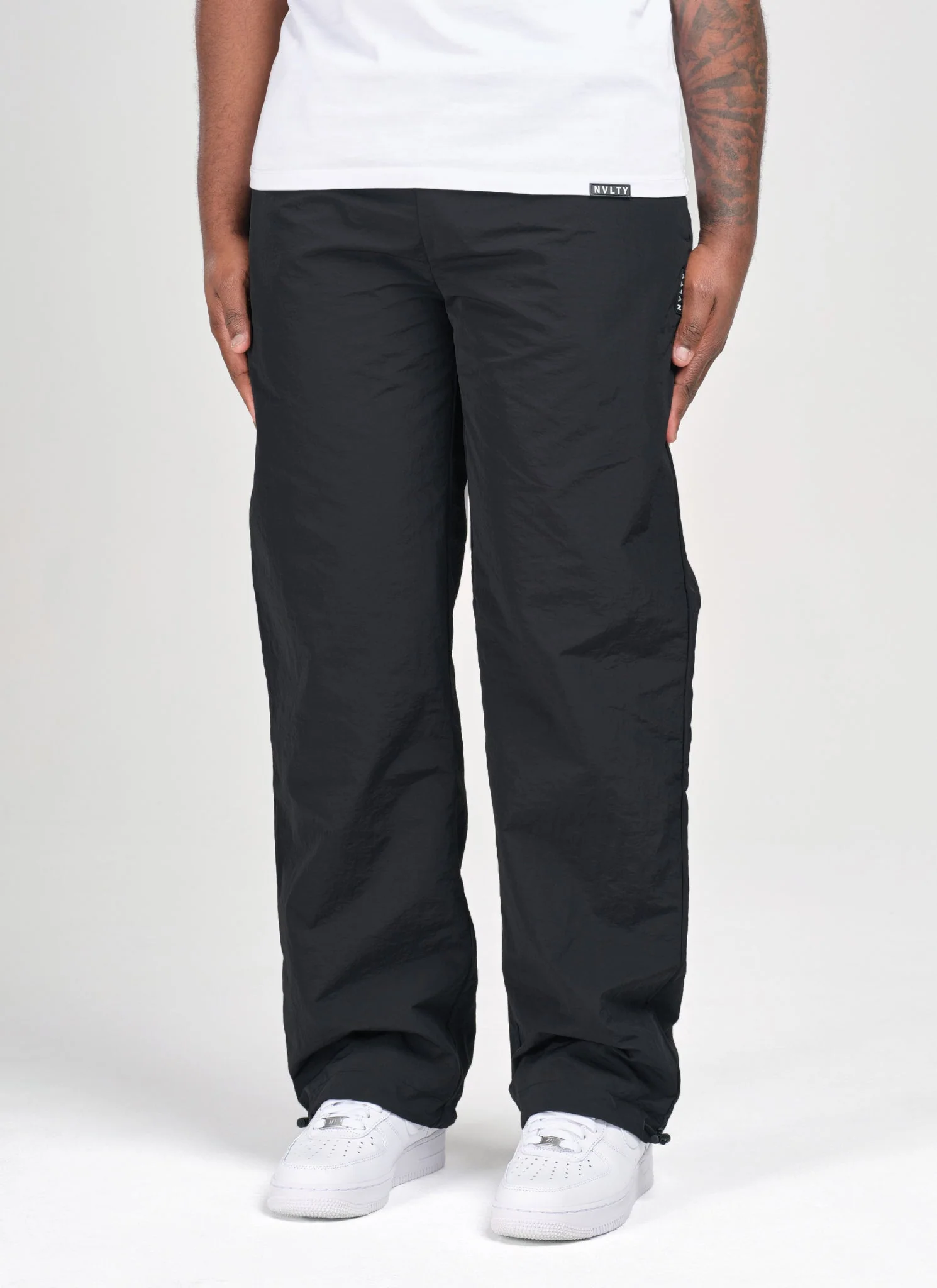 Heavyweight Shell Track Pants - Black - Image 3
