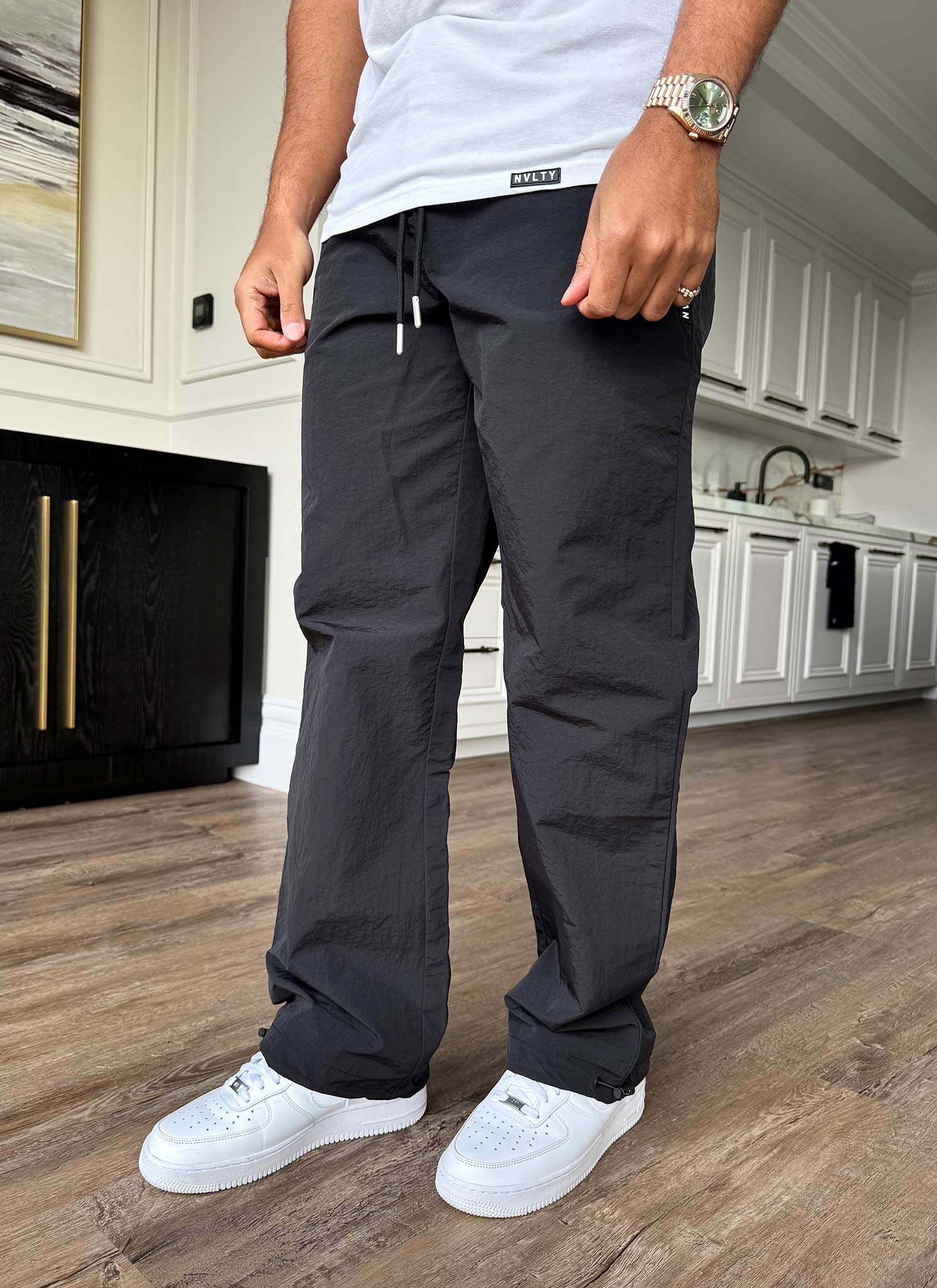 Heavyweight Shell Track Pants - Black - Image 6