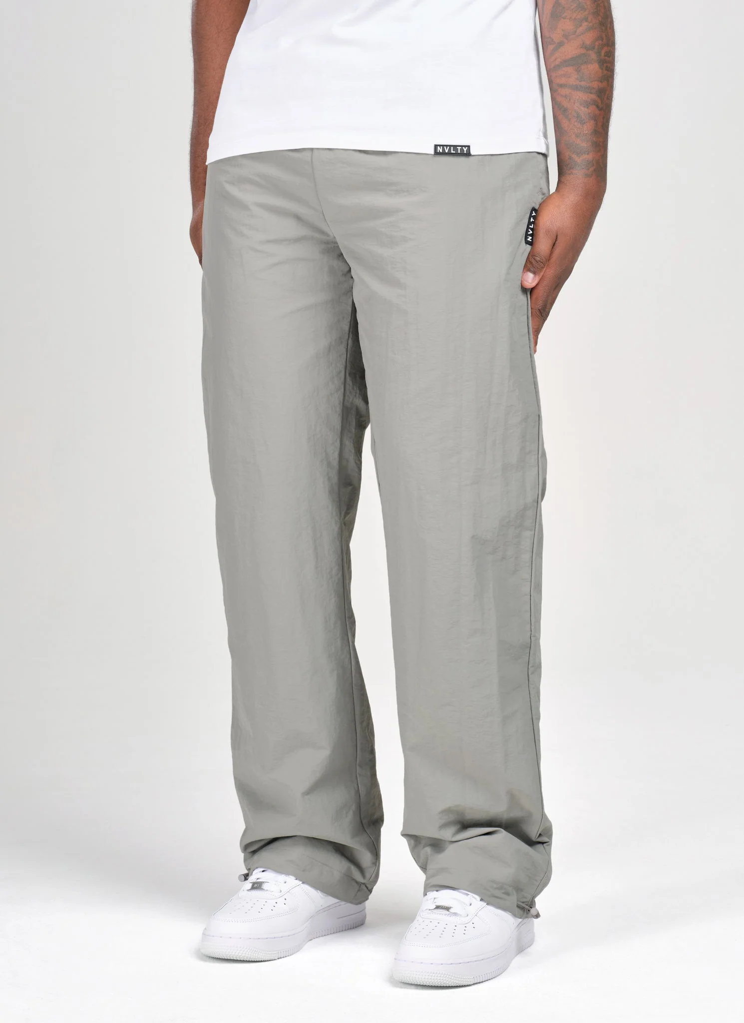 Heavyweight Shell Track Pants - Grey - Image 3