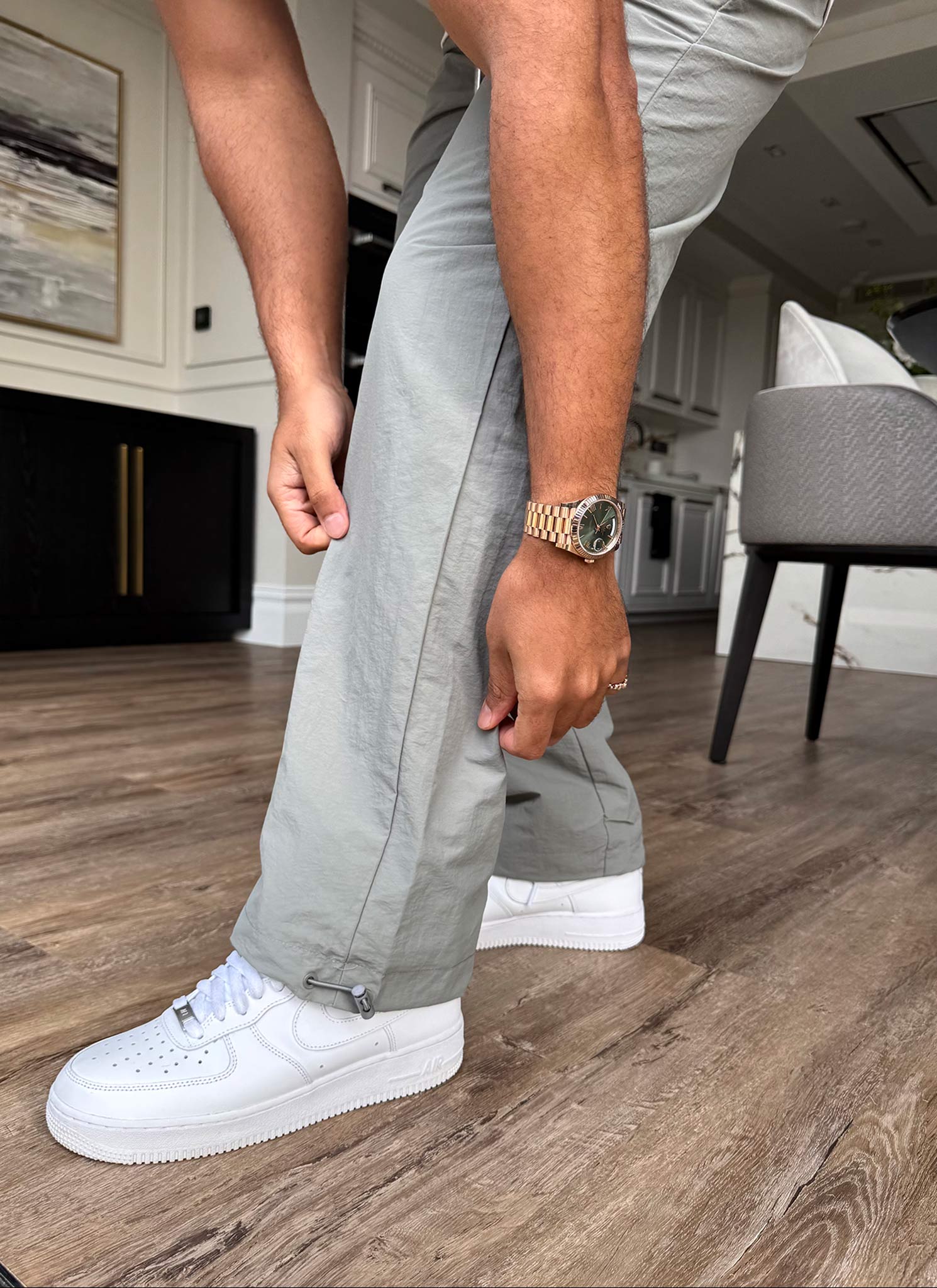 Heavyweight Shell Track Pants - Grey - Image 7