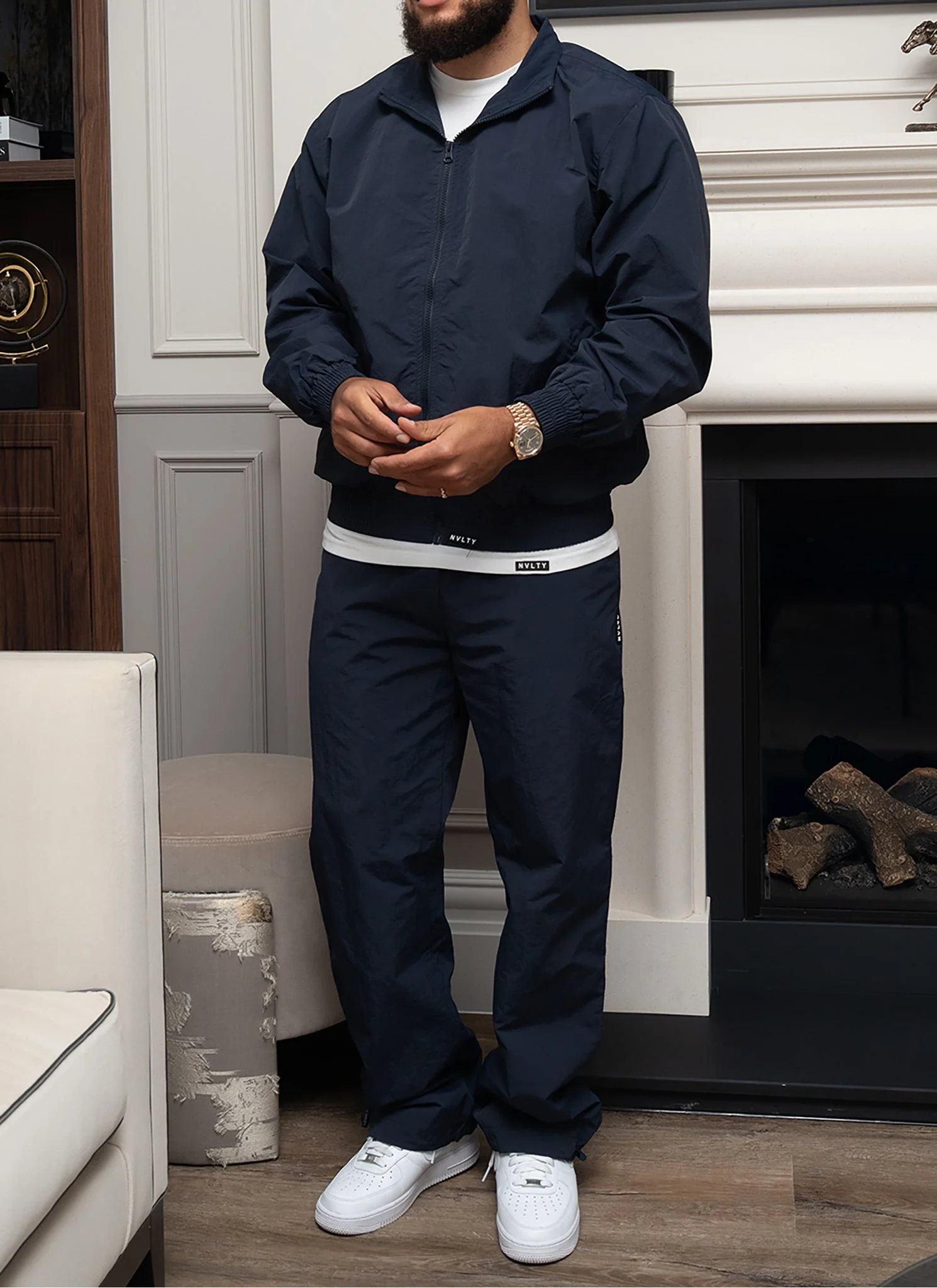 Heavyweight Shell Track Pants - Navy - Image 10