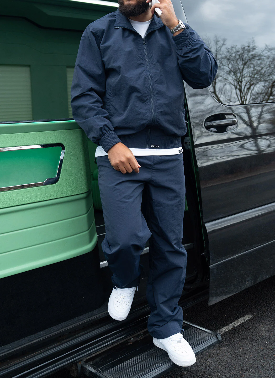 Heavyweight Shell Track Pants - Navy - Image 12