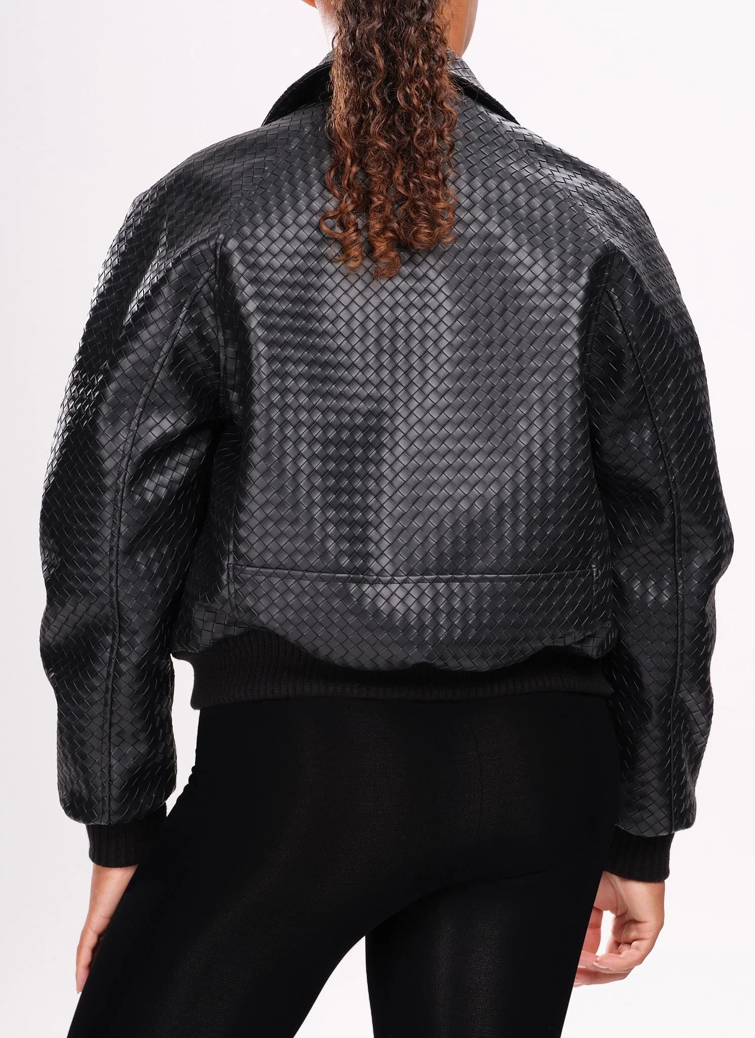 Interlock Aviator Jacket - Black - Image 5