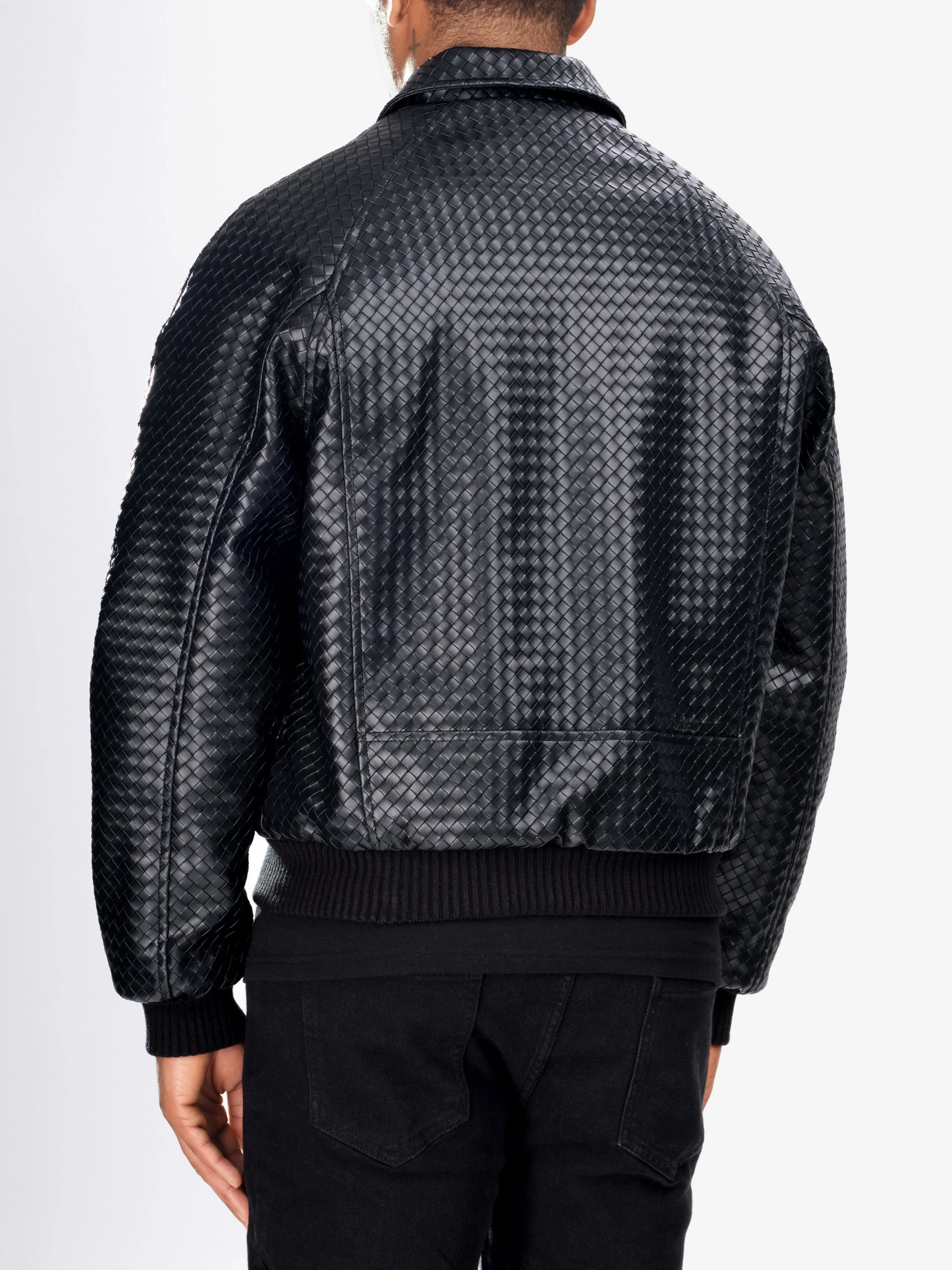 Interlock Aviator Jacket - Black - Image 6