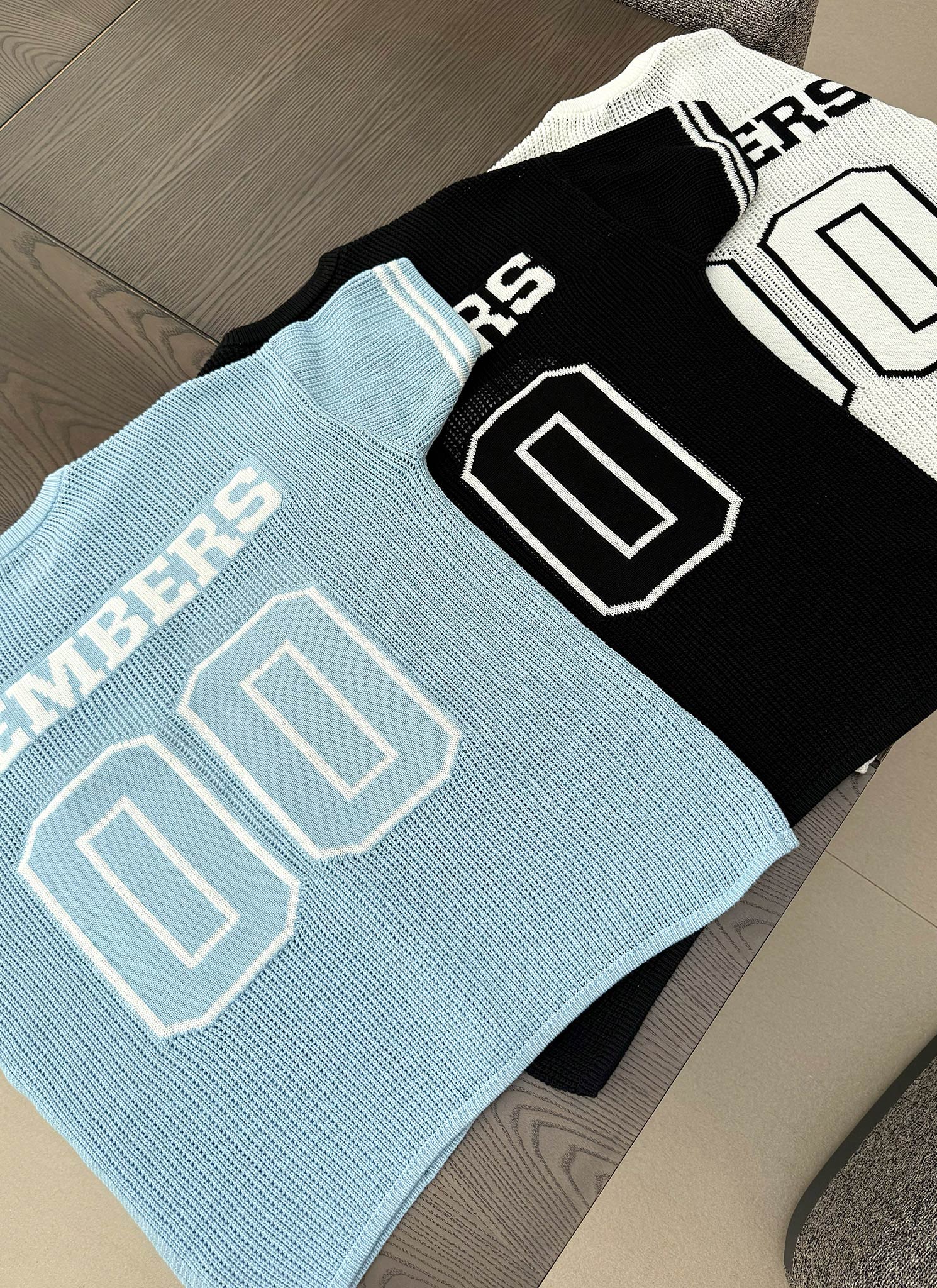 Knitted Members Jersey - Baby Blue - Image 11