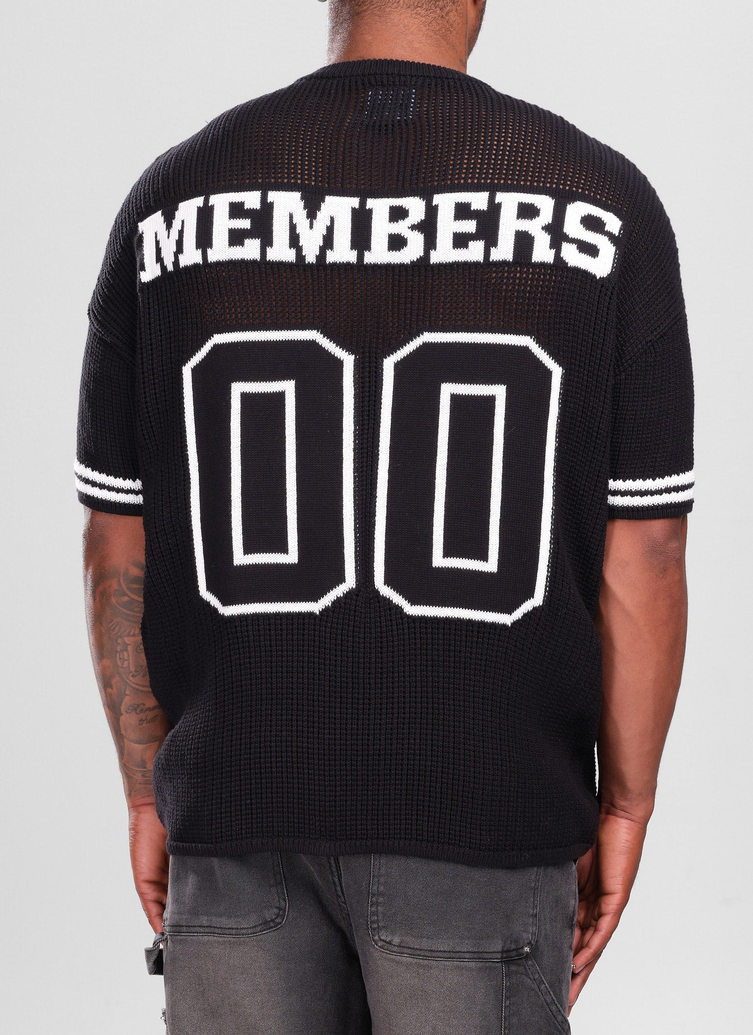 Knitted Members Jersey - Black - Image 2