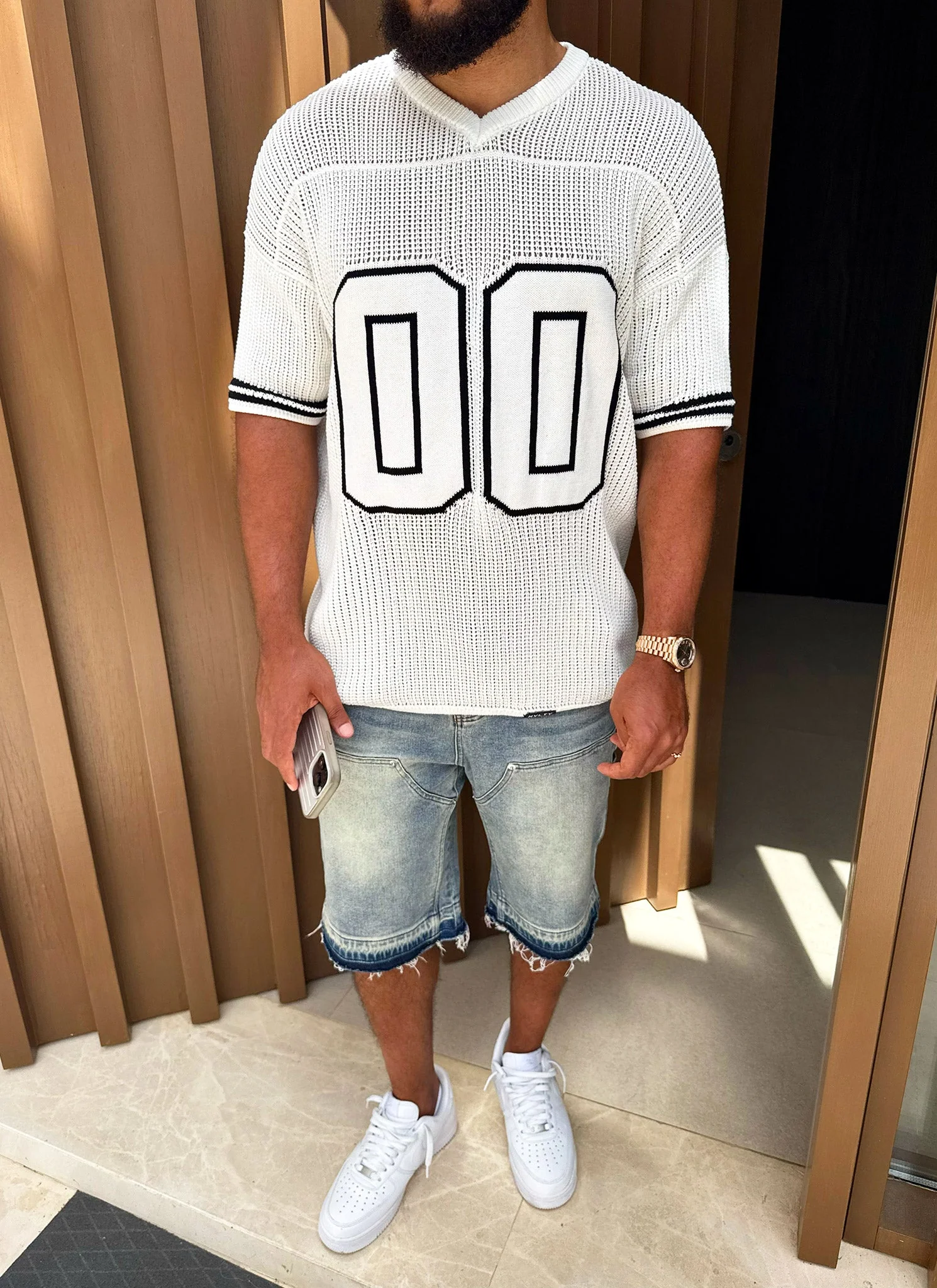Knitted Members Jersey - Ivory - Image 10