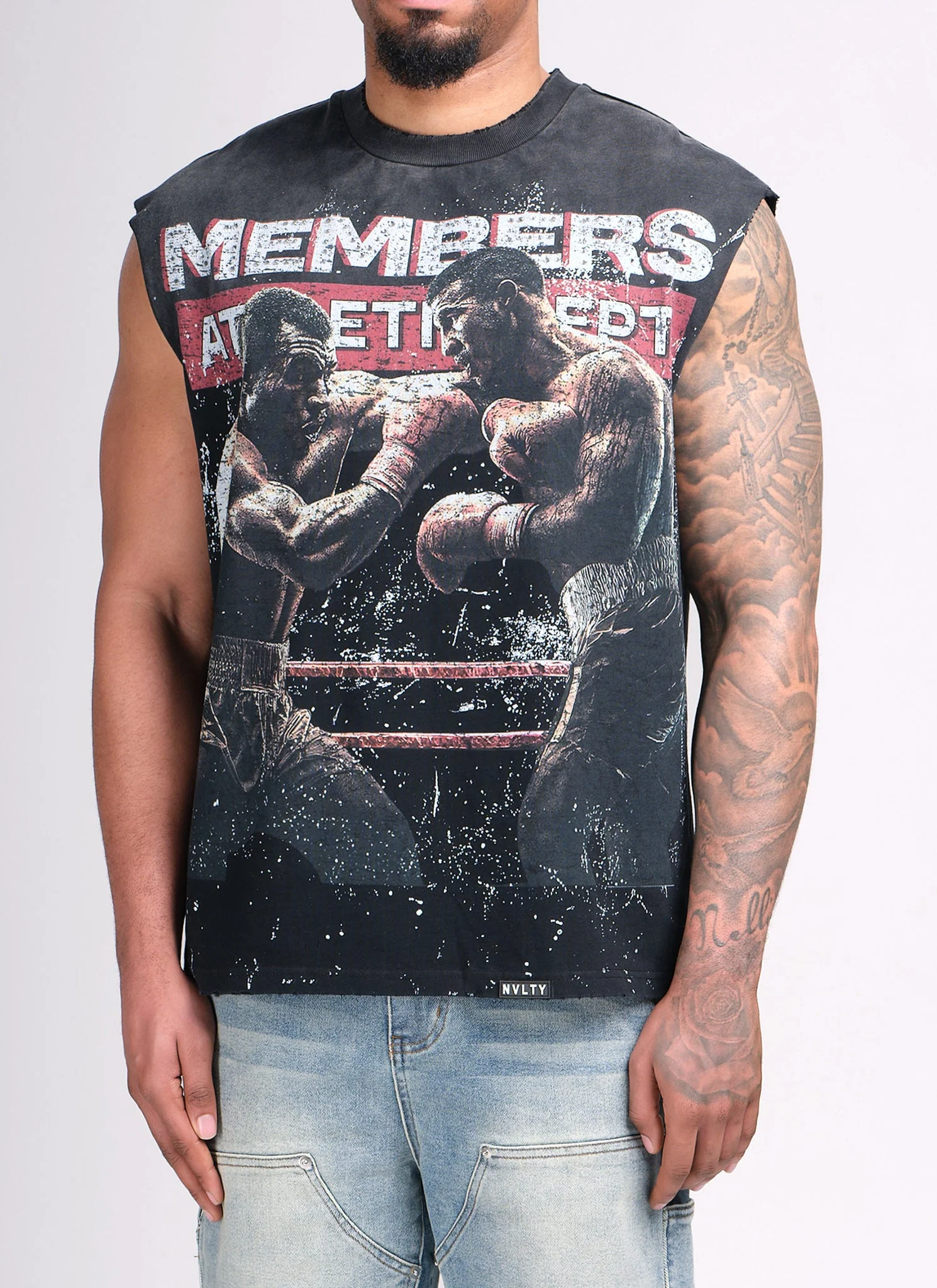 Members Athletic Dept T-Shirt - Black - Image 5