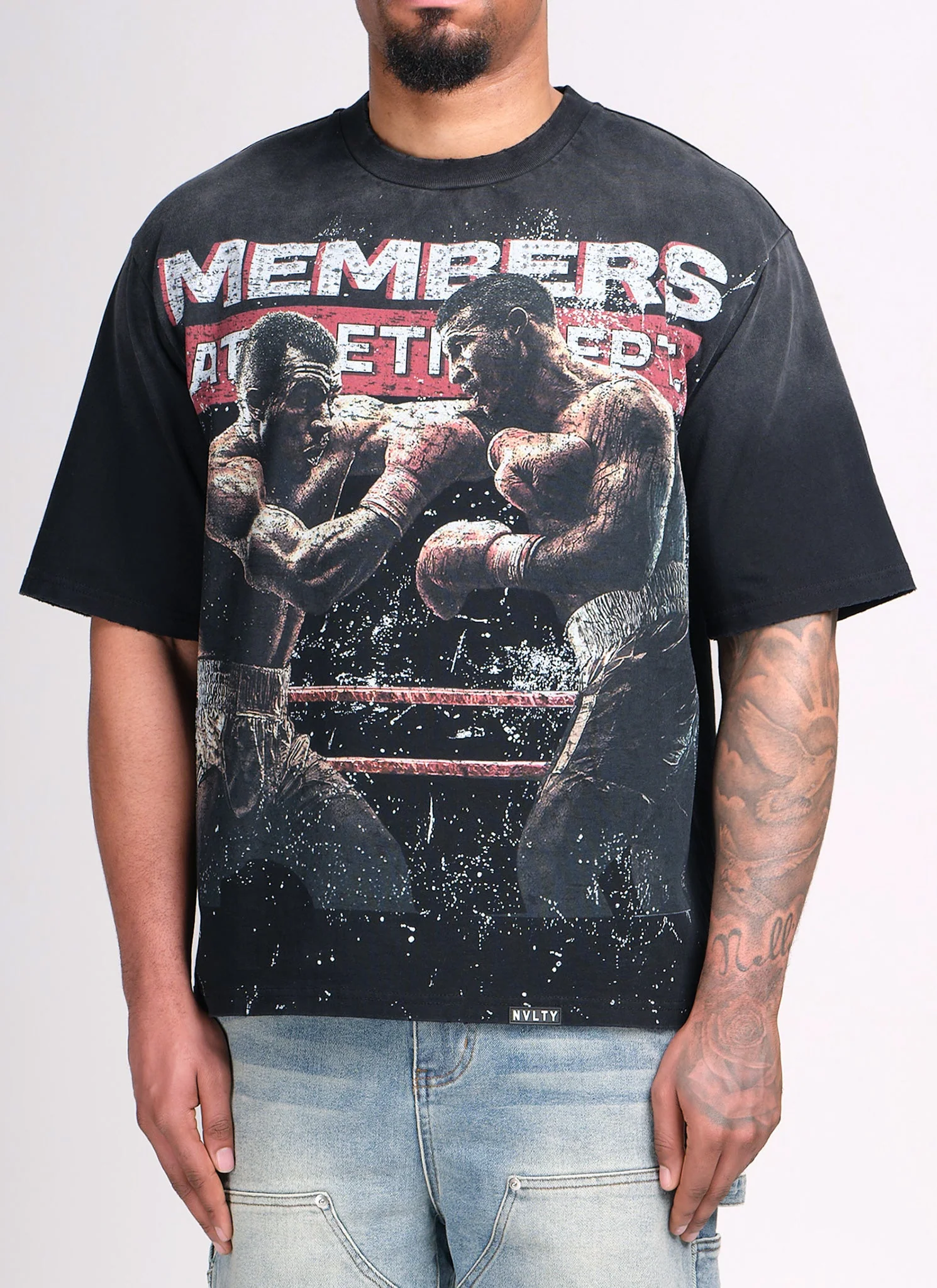 Members Athletic Dept T-Shirt - Black - Image 3
