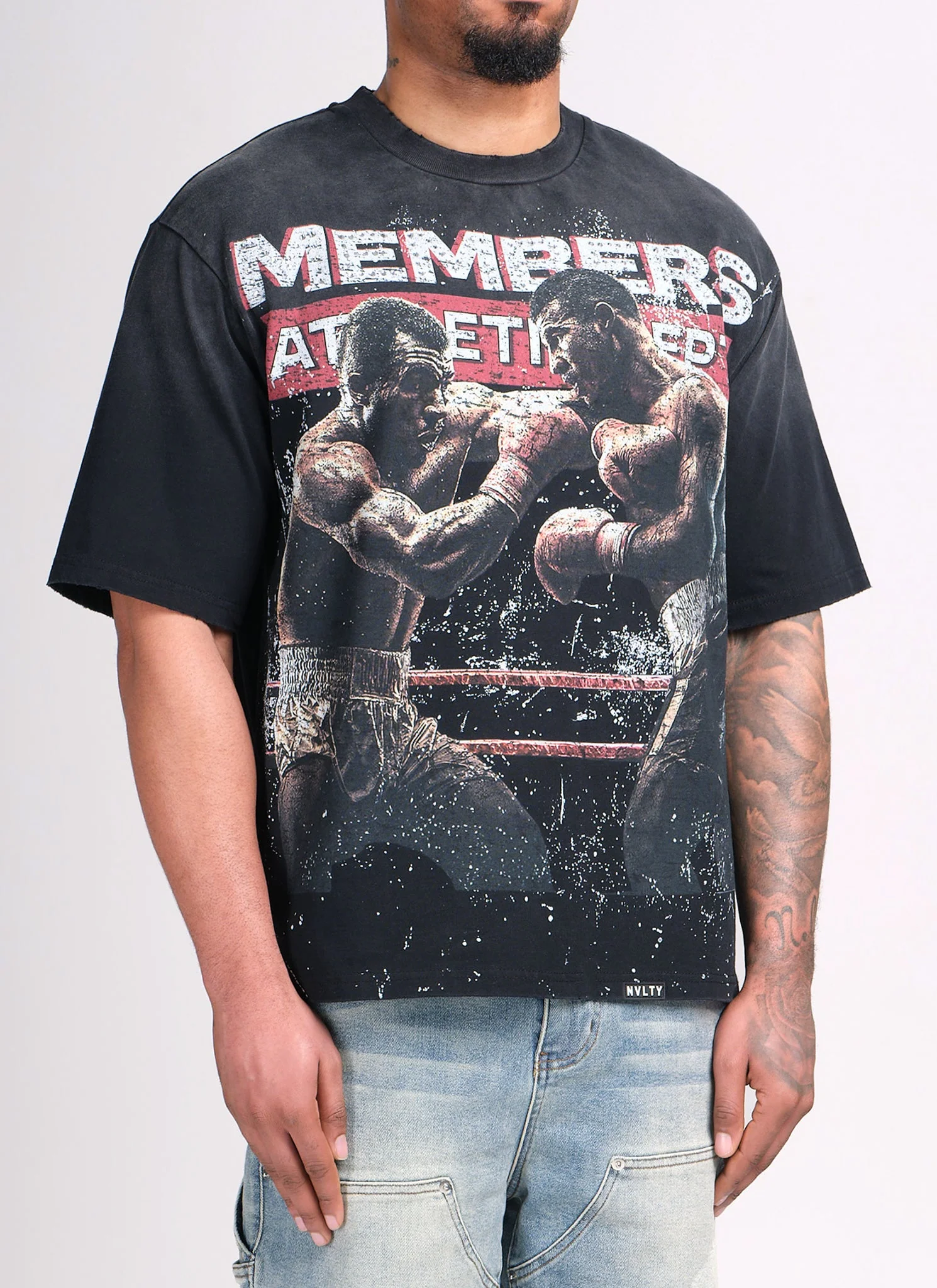 Members Athletic Dept T-Shirt - Black - Image 5