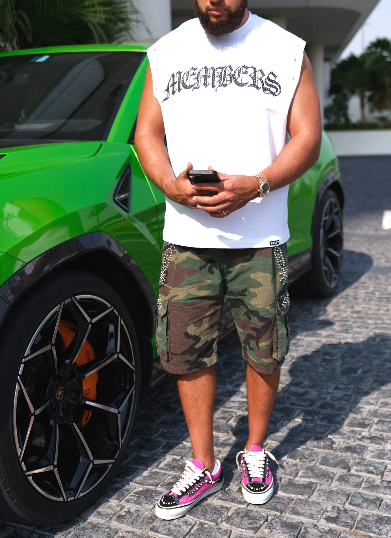 Members Built VVS Sleeveless T-Shirt - White - Image 3