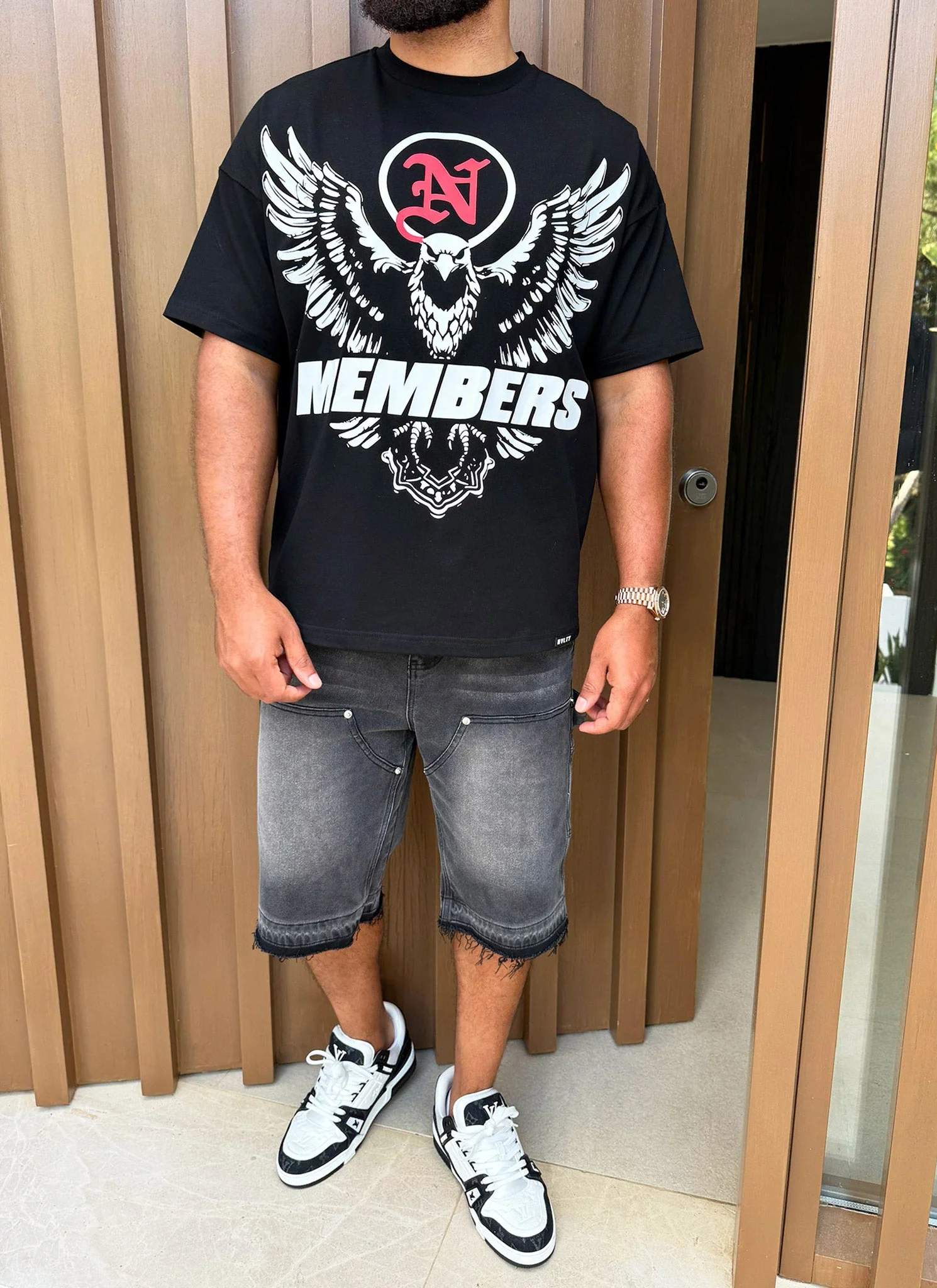 Members Eagle T-Shirt - Black - Image 13