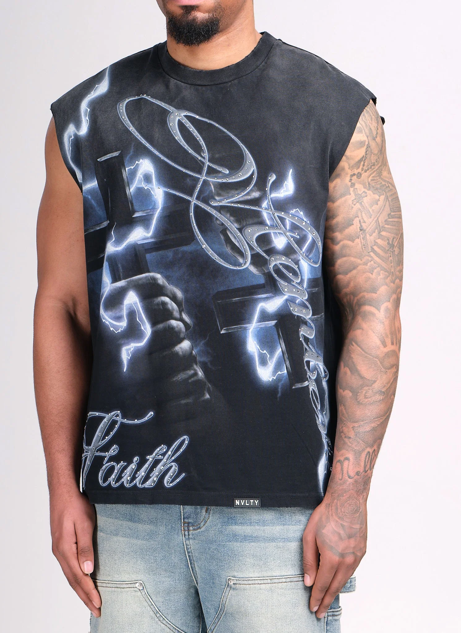 Members Faith Sleeveless T-Shirt - Black - Image 8