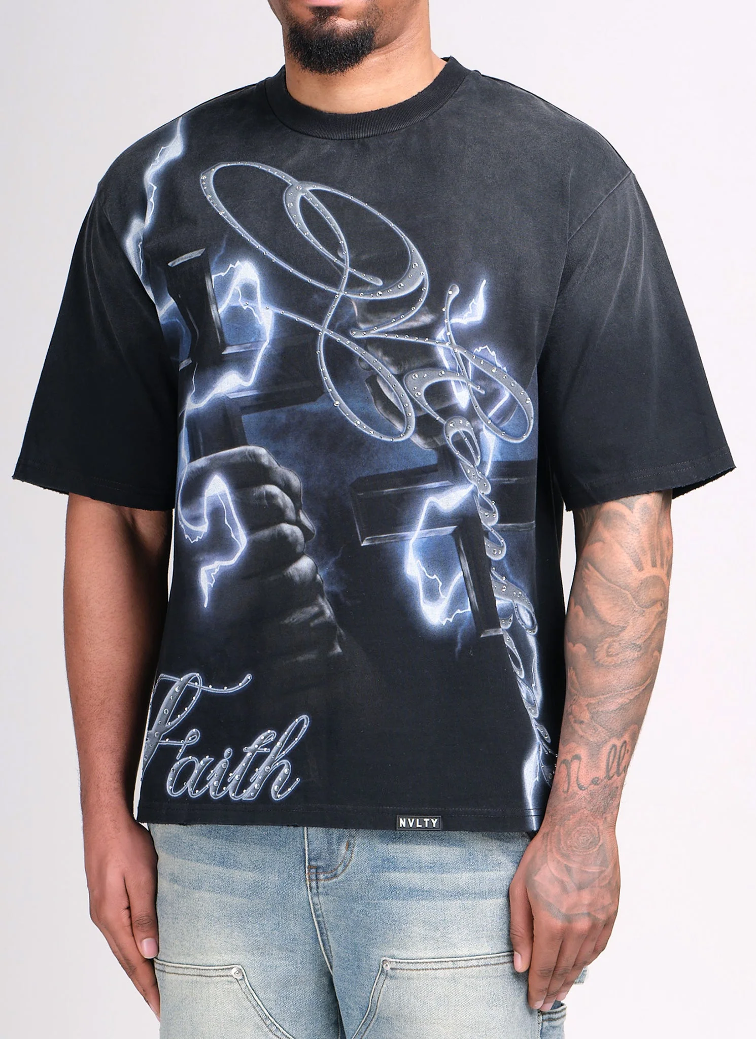 Members Faith T-Shirt - Black - Image 3