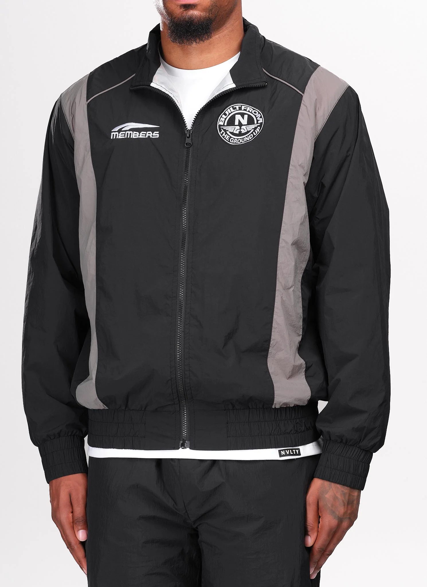 Members Track Jacket - Black - Image 4