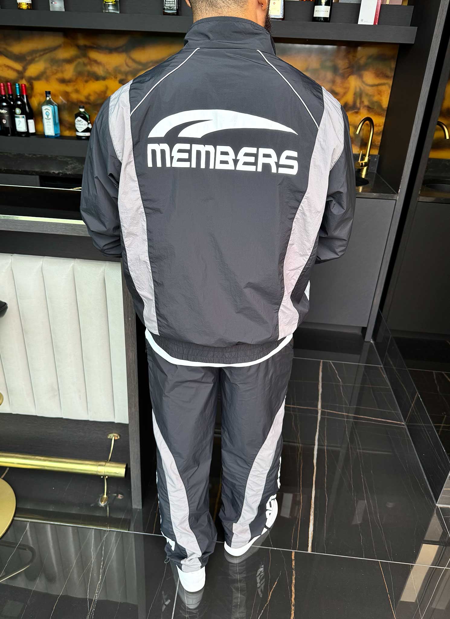 Members Track Jacket - Black - Image 6