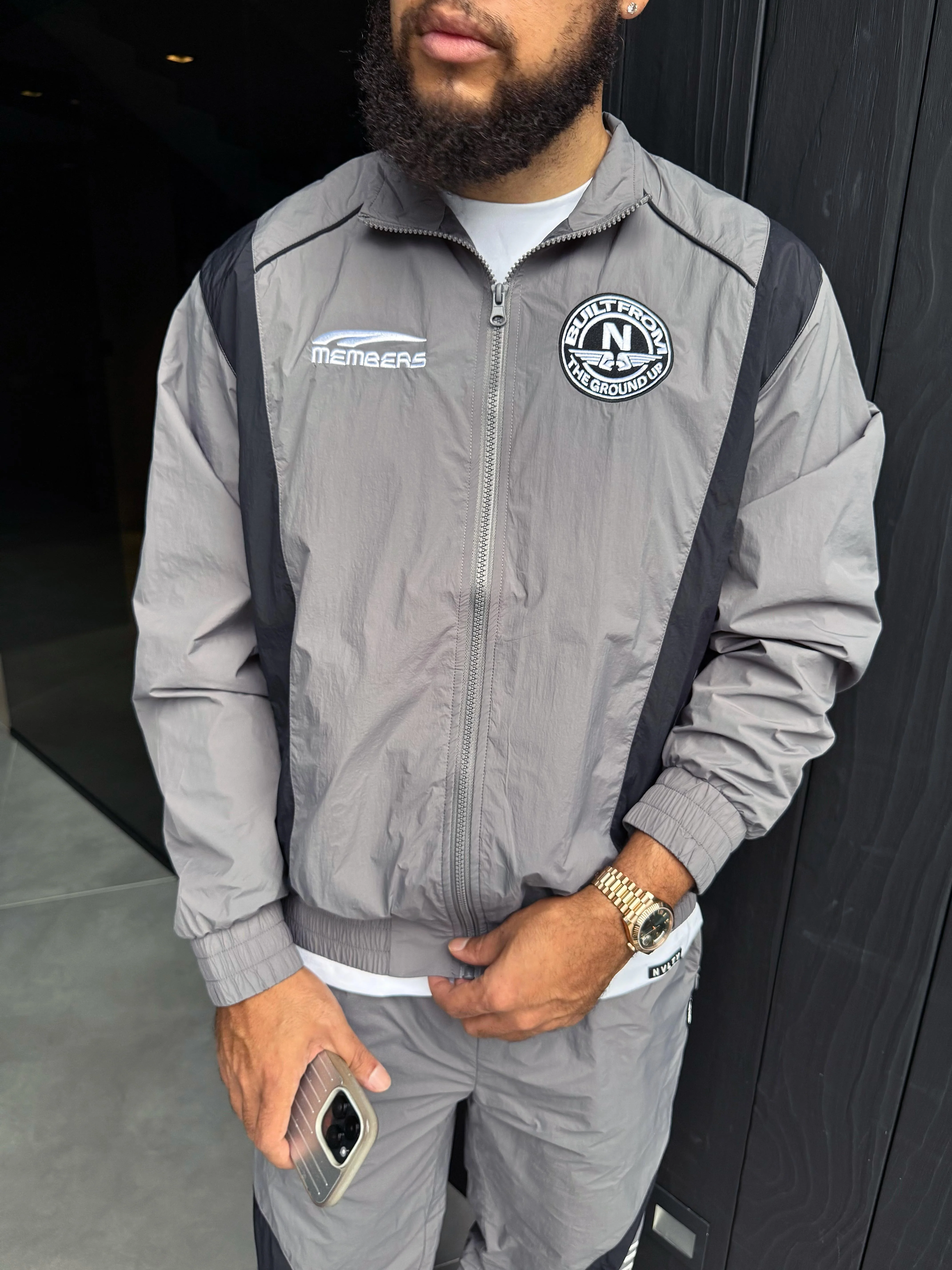 Members Track Jacket - Grey - Image 4