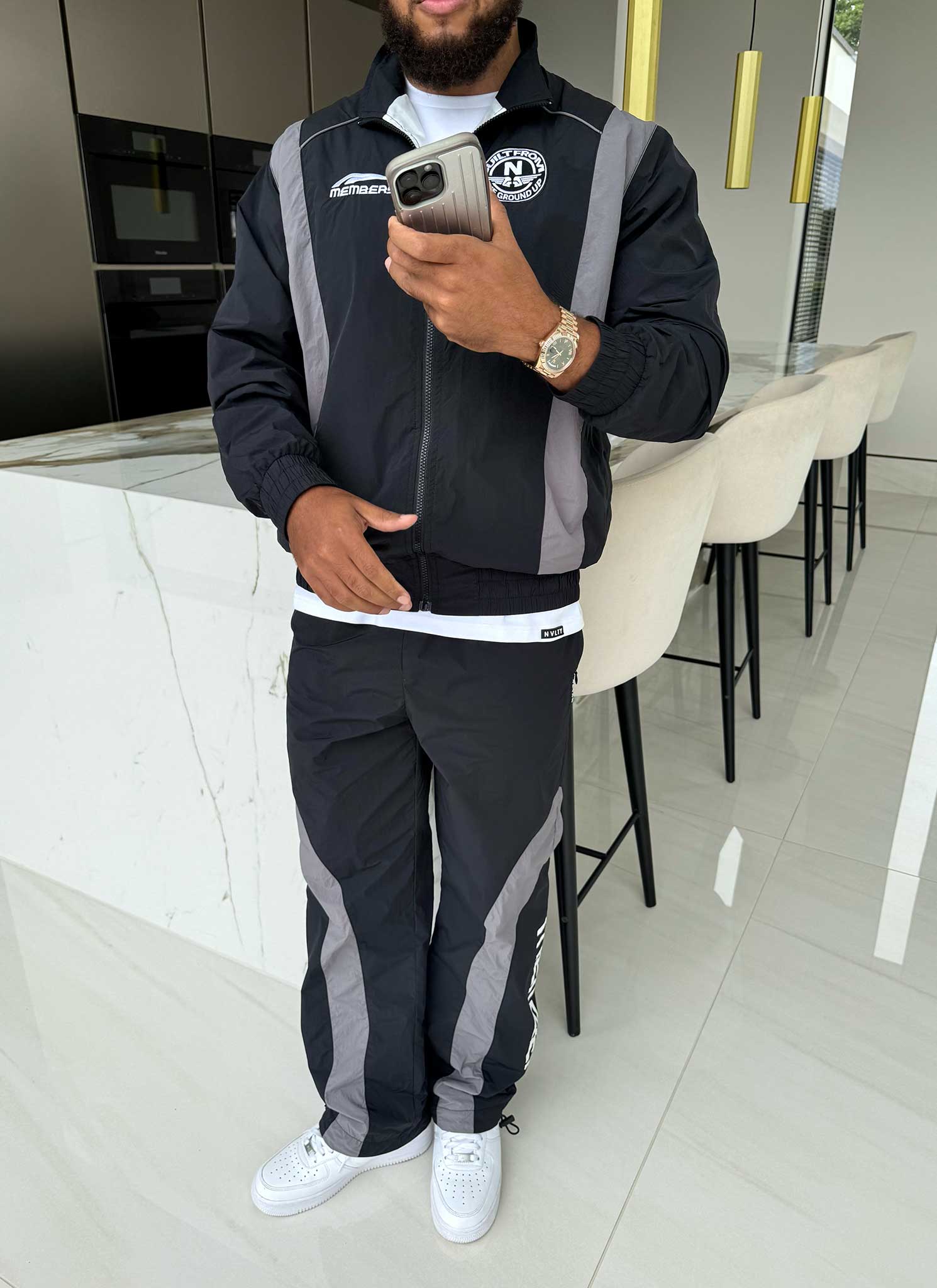 Members Track Pants - Black - Image 8