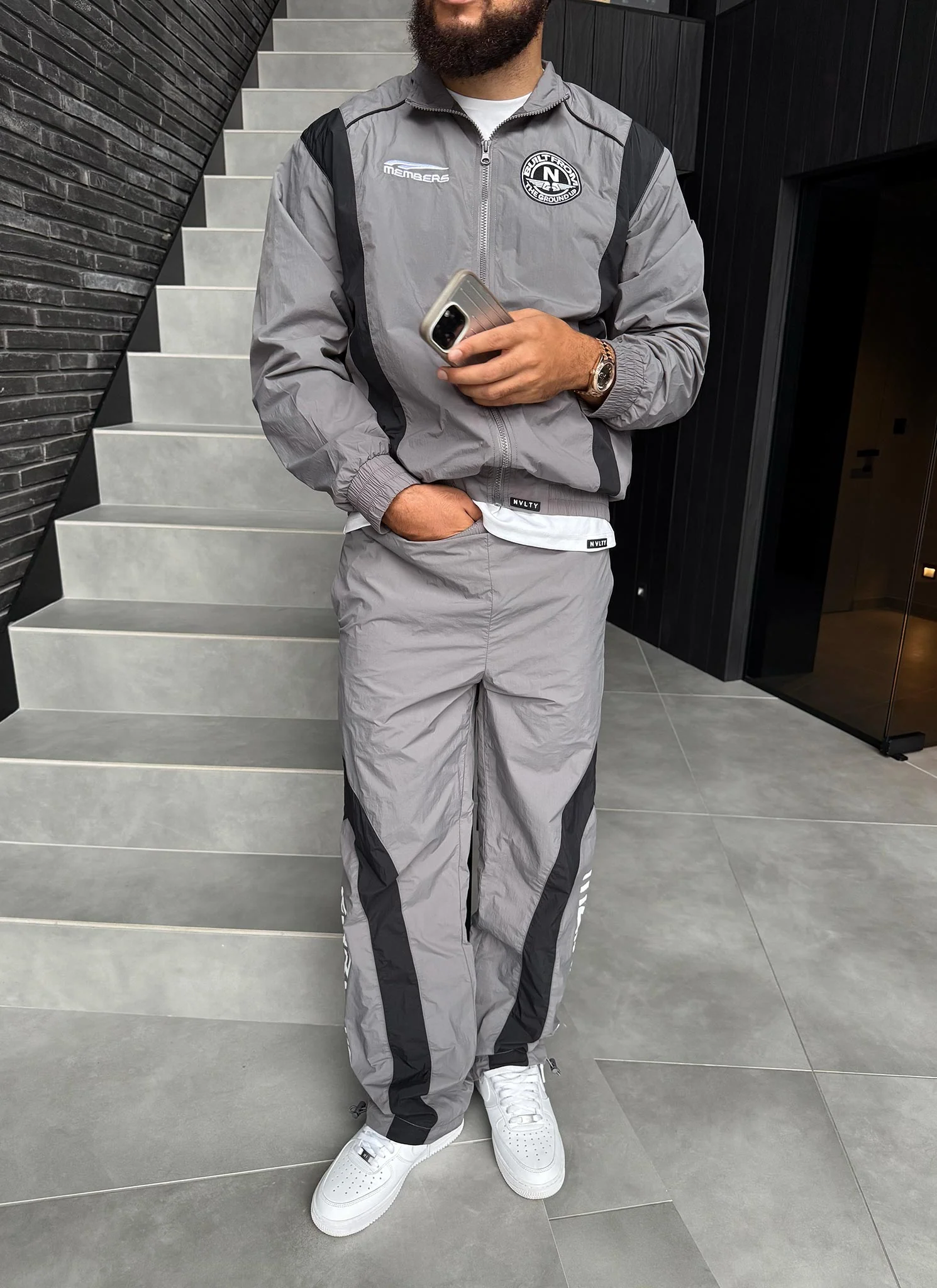 Members Track Pants - Grey - Image 4