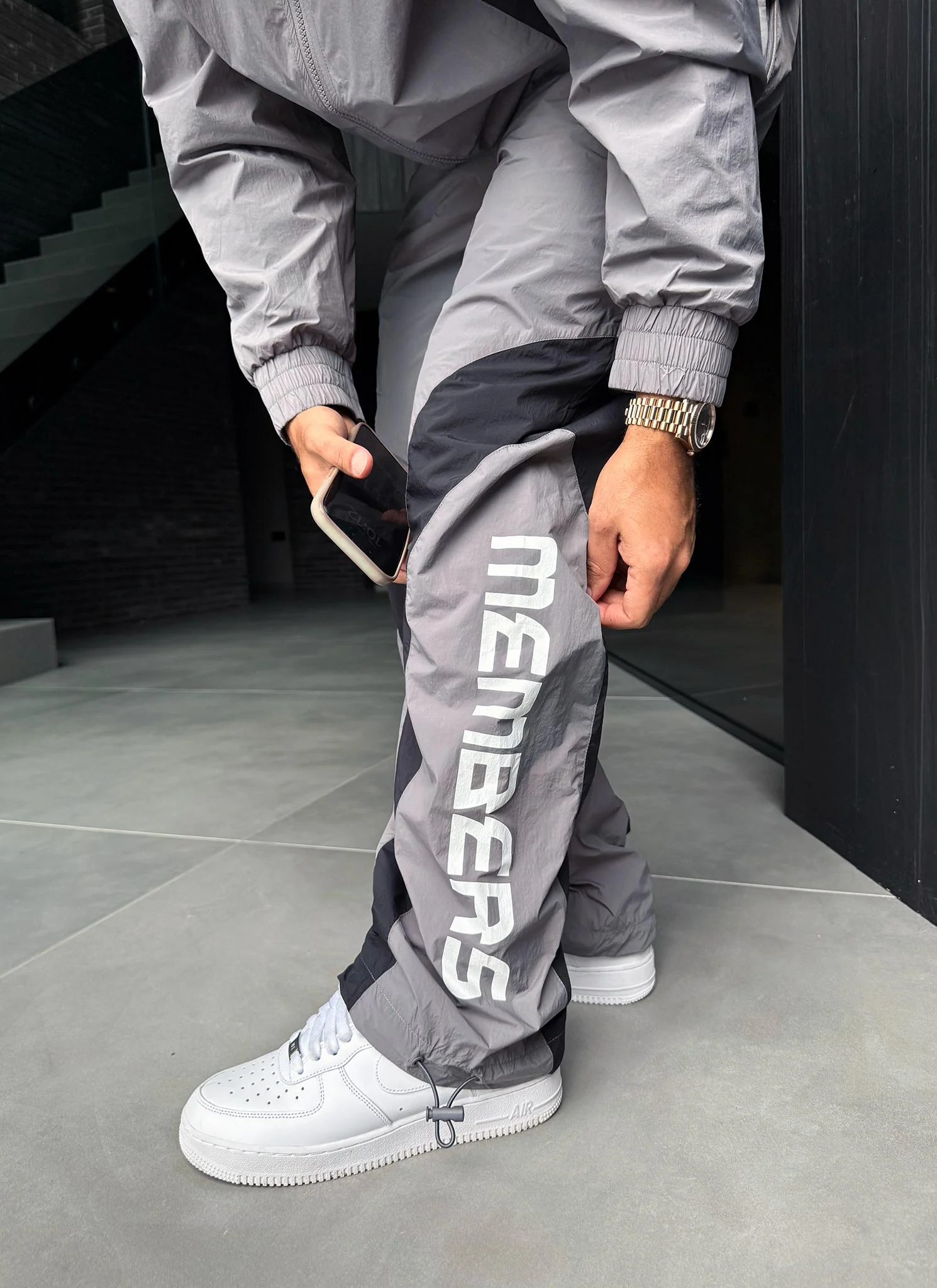 Members Track Pants - Grey - Image 5