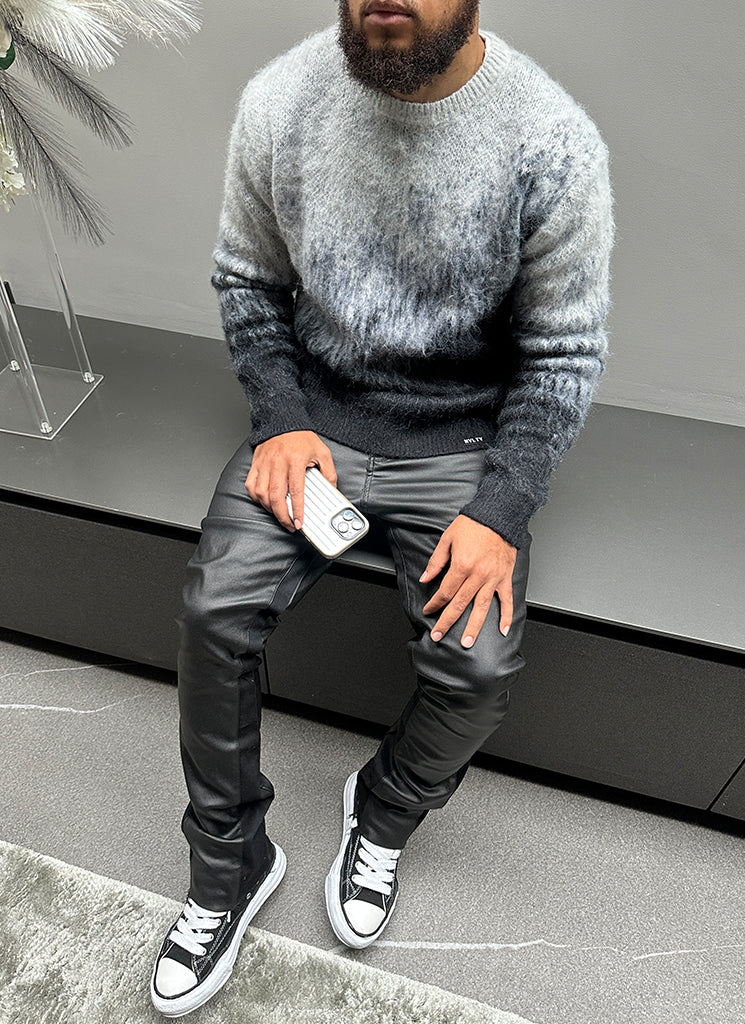 Mohair Gradient Sweater - Black - Image 11