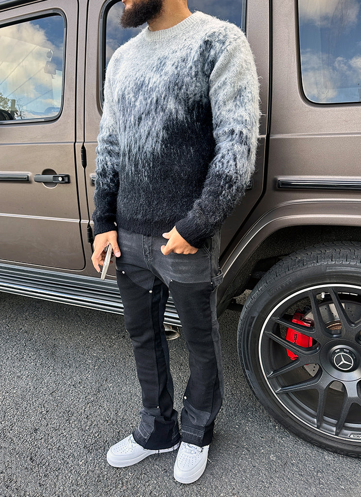 Mohair Gradient Sweater - Black - Image 13