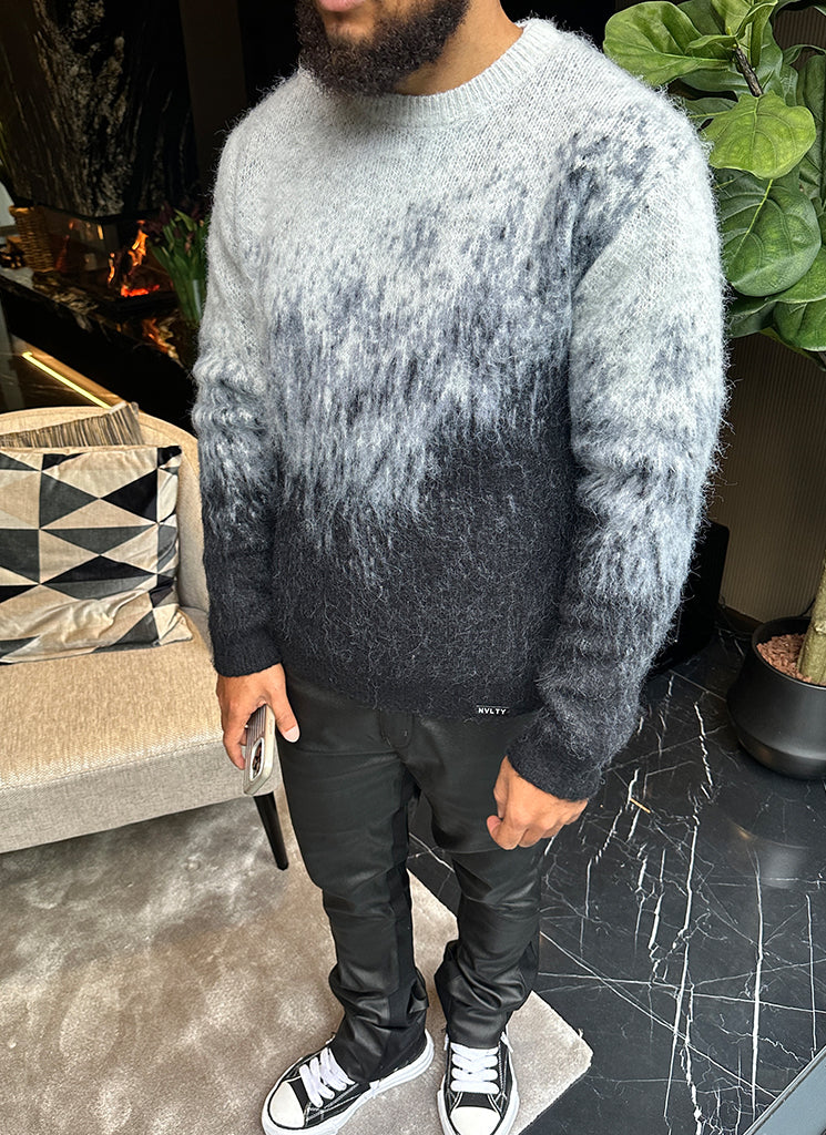 Mohair Gradient Sweater - Black - Image 15