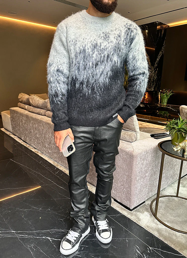 Mohair Gradient Sweater - Black - Image 19